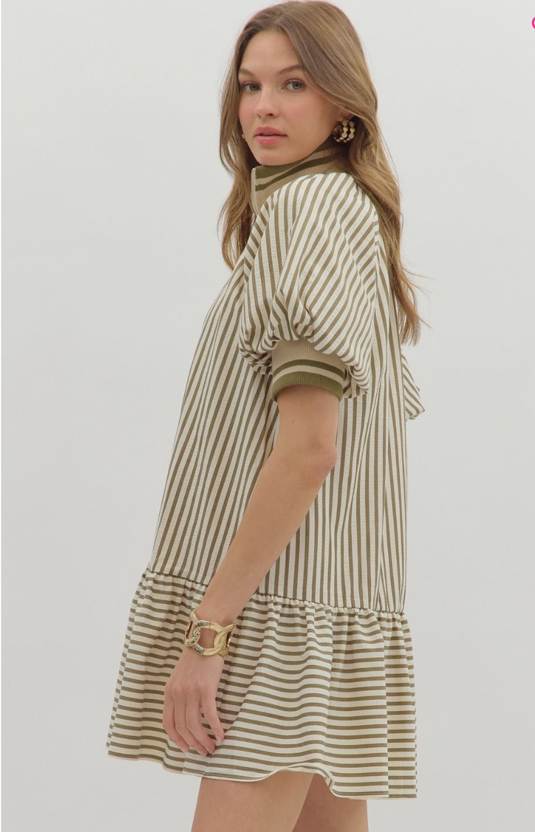 The Dolly Dress - Olive