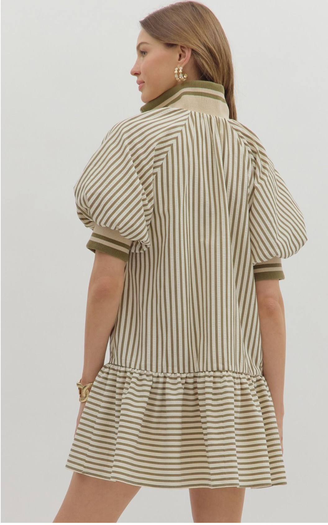 The Dolly Dress - Olive