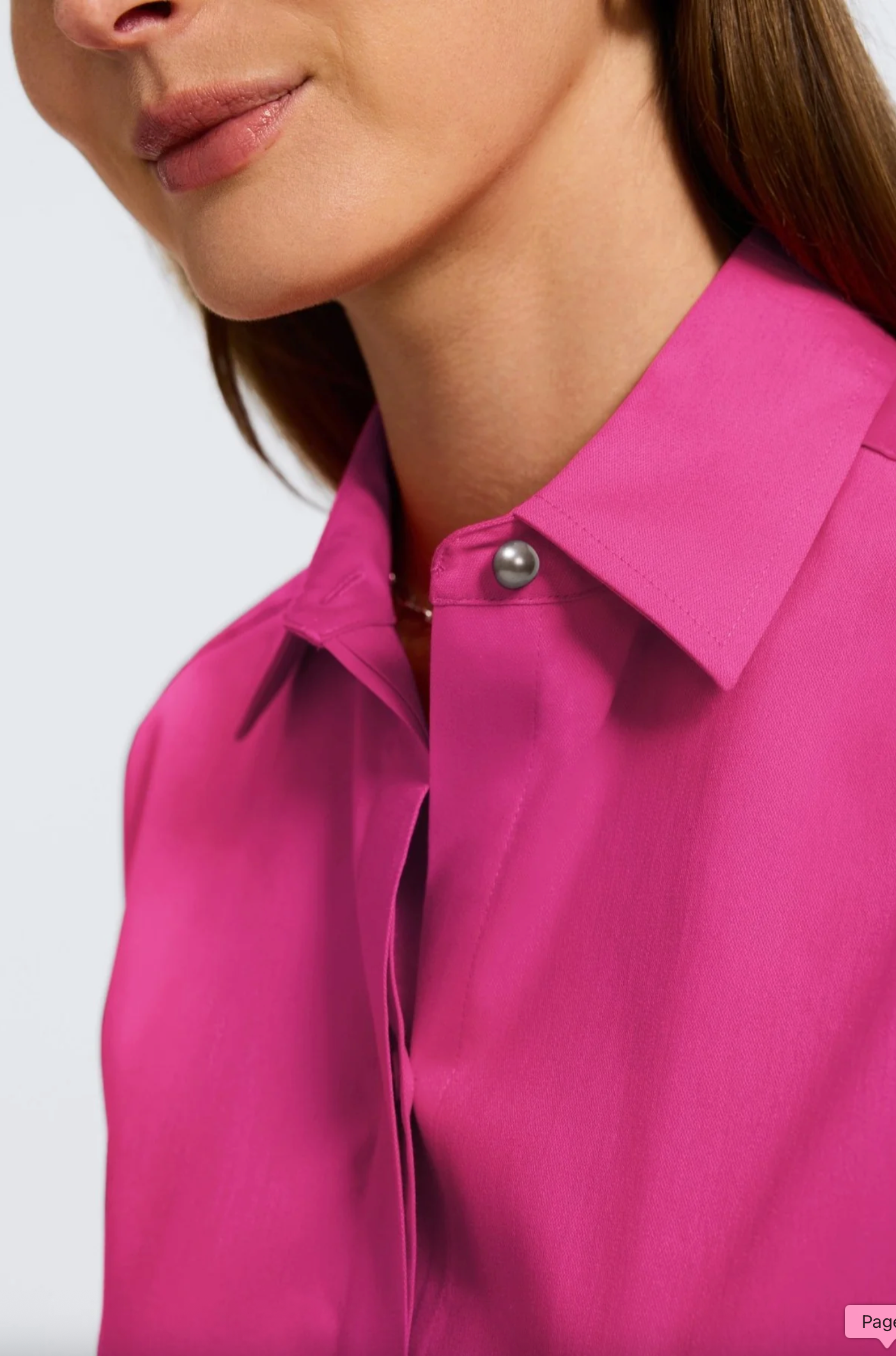Pearl No Iron Stretch Matte Sateen Long Sleeve Shirt - Pink Tourmaline
