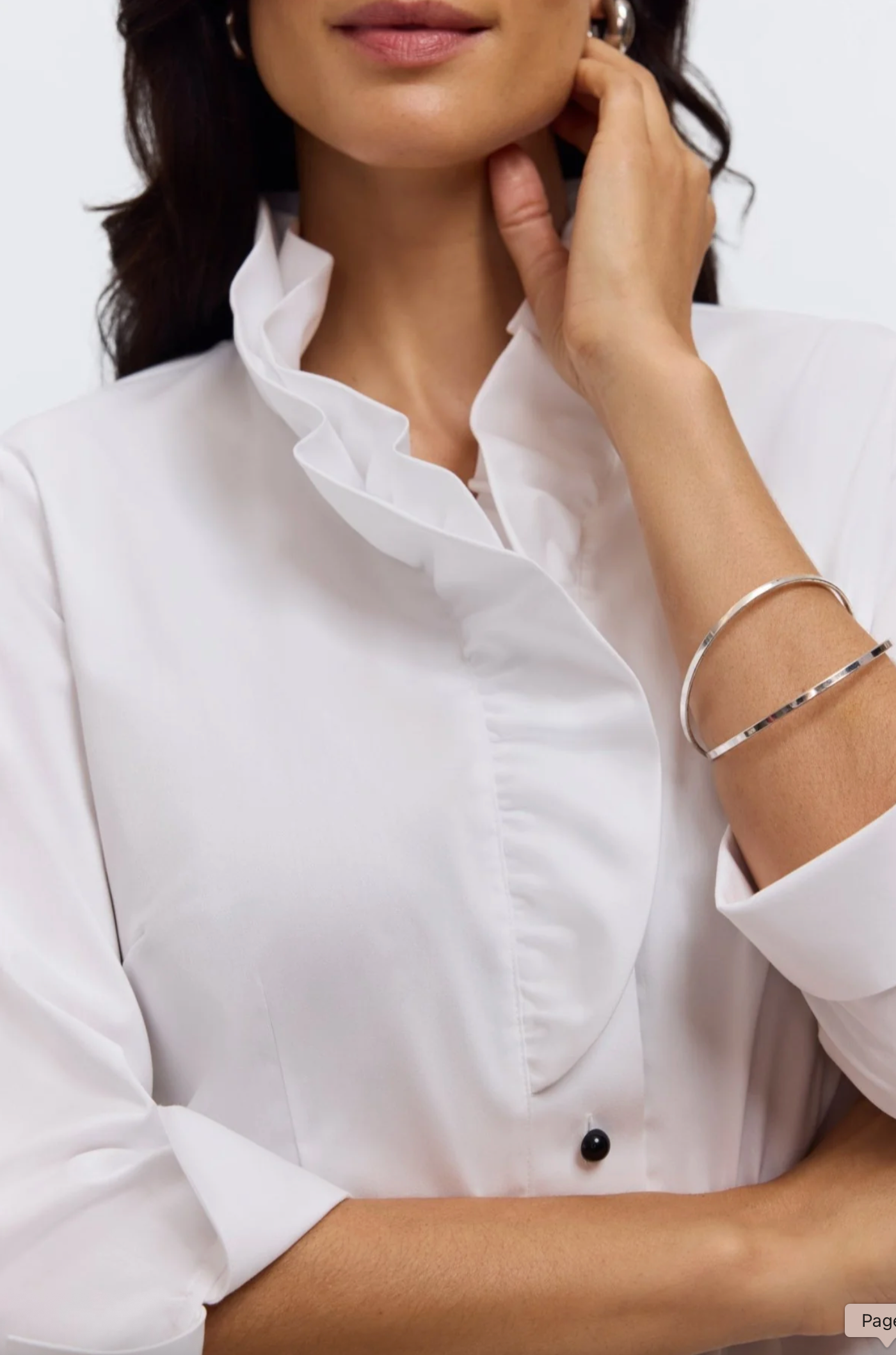 Edith Stretch Matte Sateen 3/4 Sleeve Shirt Jacket - Two Colors