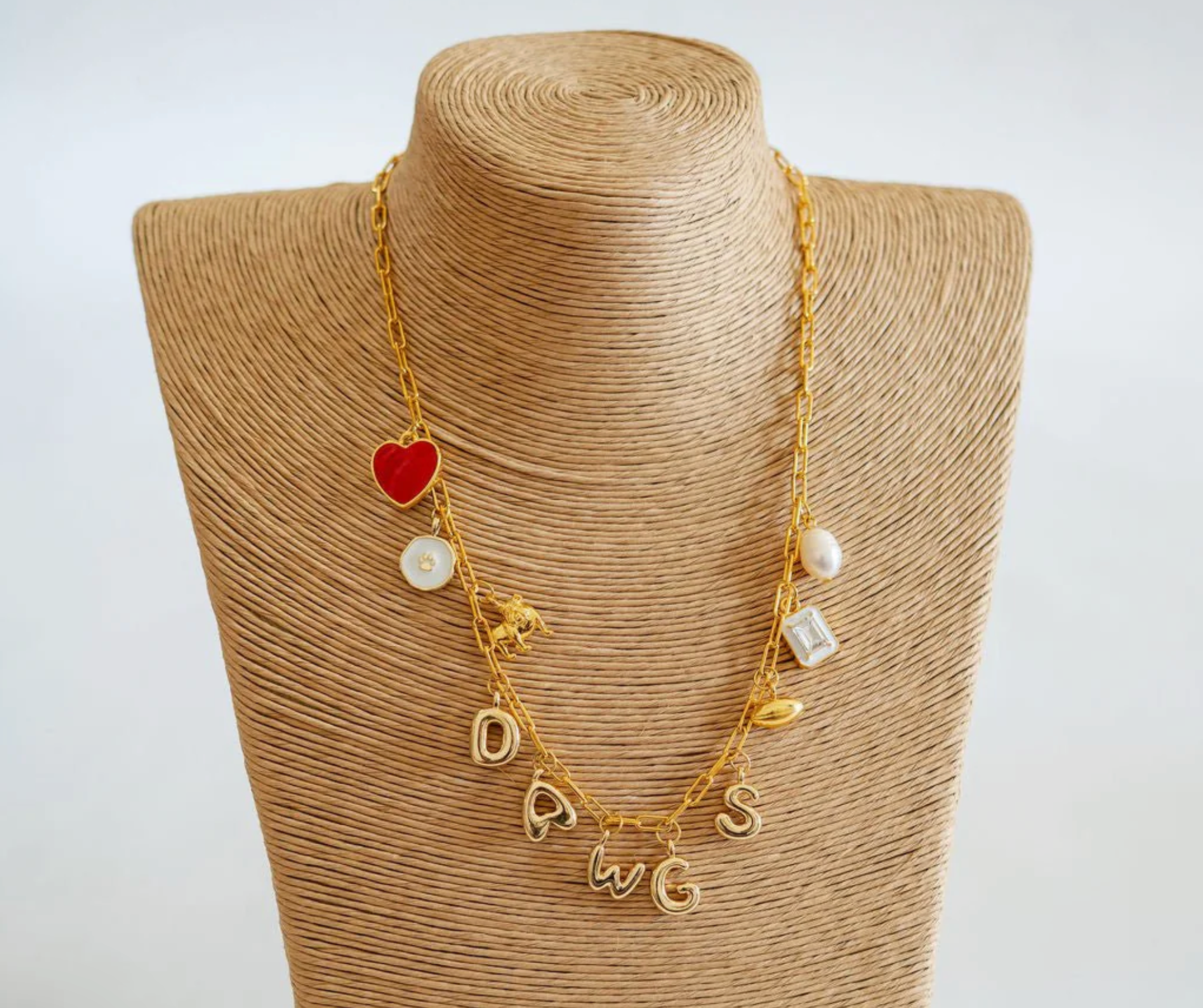 Game Day Charm Necklace - 18k Gold Plated