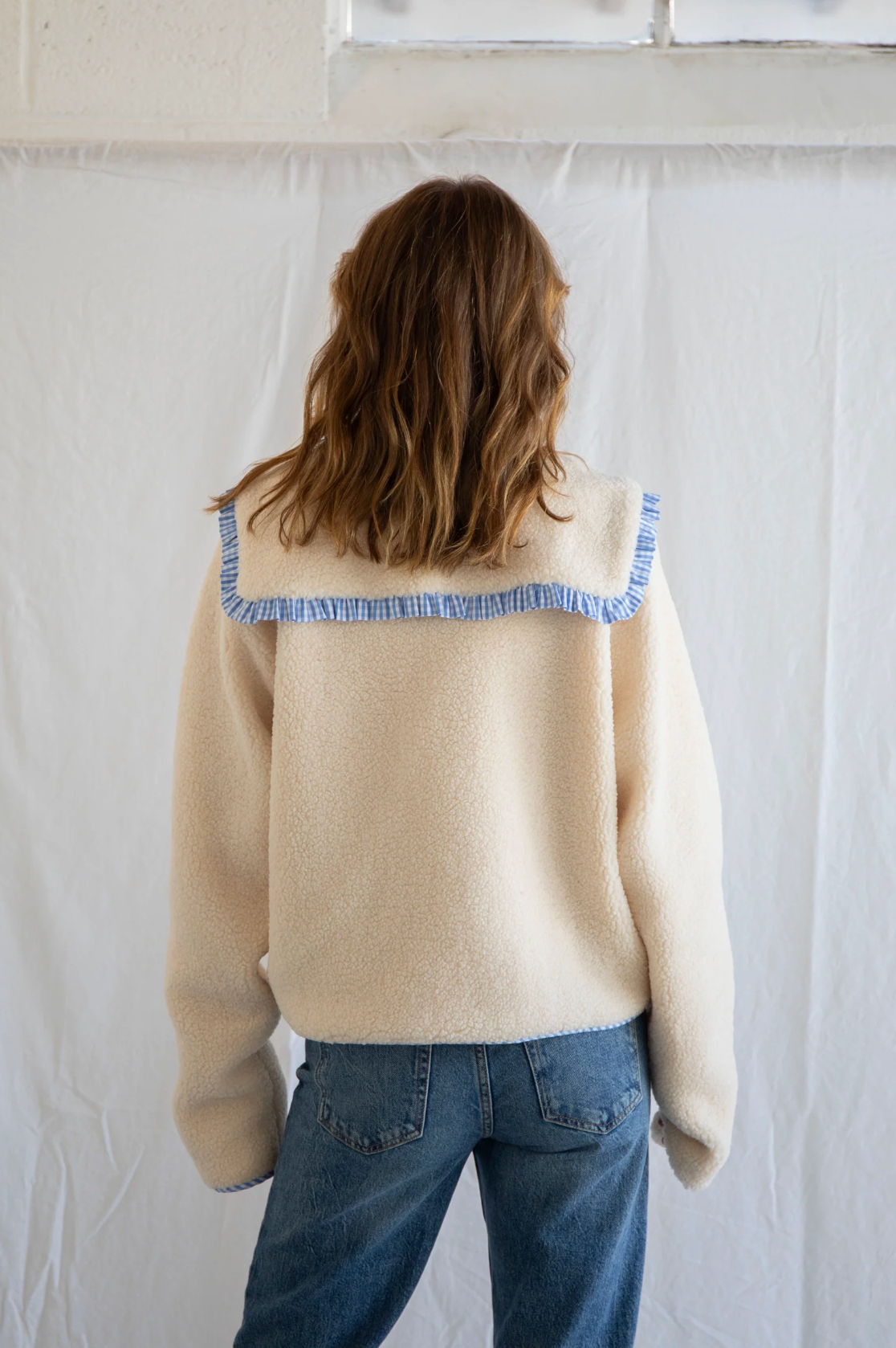 The Thea Jacket - Blue Gingham