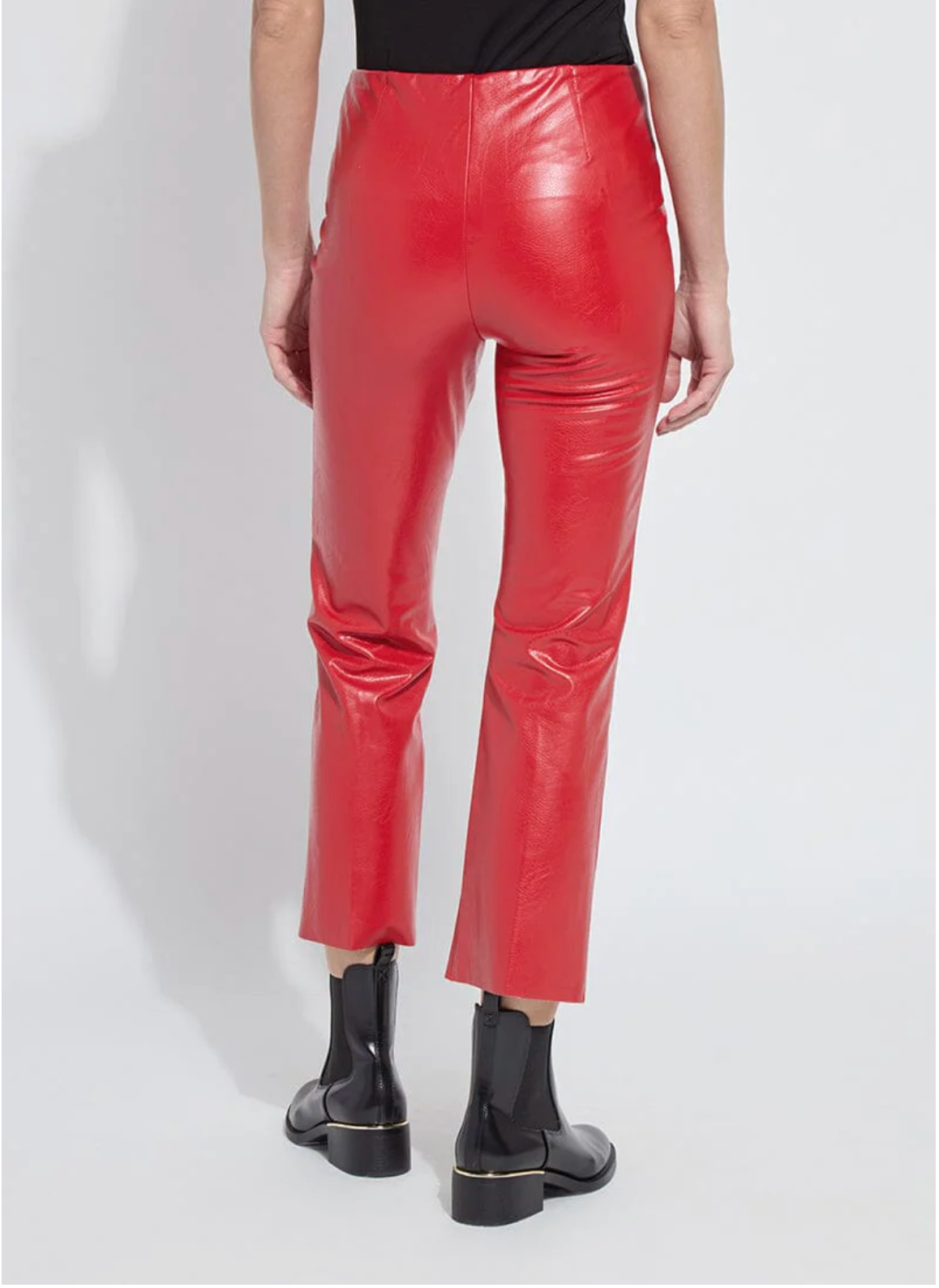 Ankle Elysse Vegan Leather Pant - Extra Ordinary Red