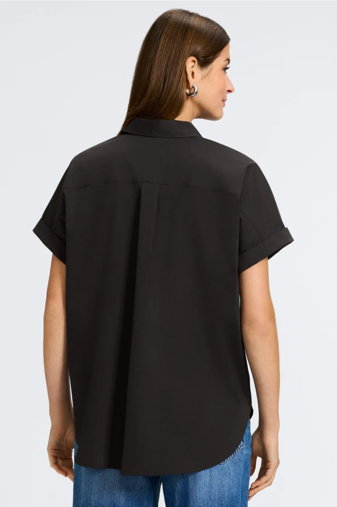 Abigail No Iron Stretch Short Sleeve Shirt - Two Colors