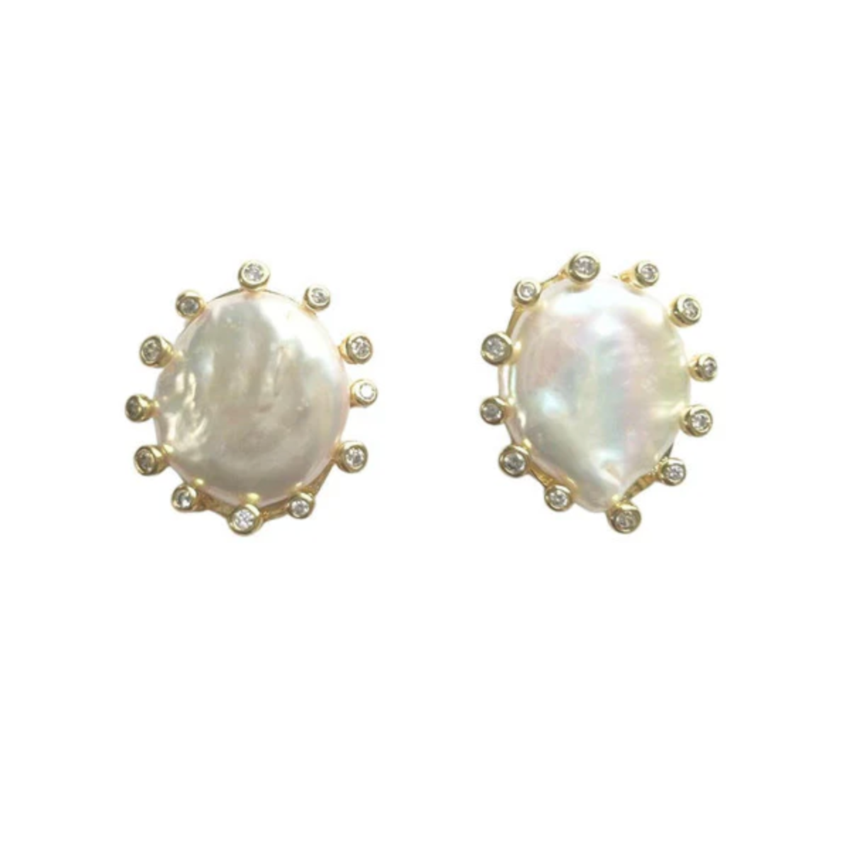 Mother of Pearl Stud Earring