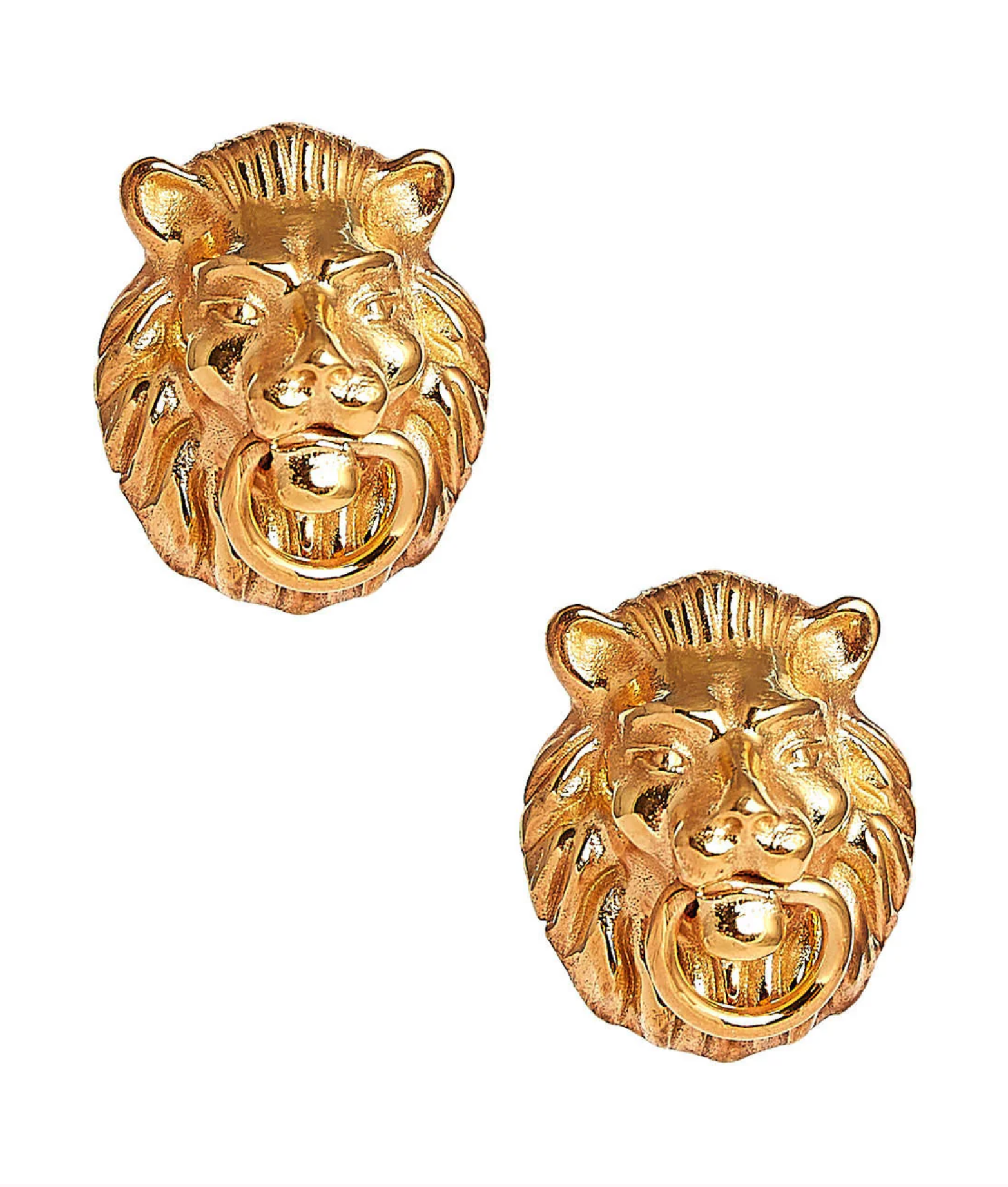 Lion Door Knocker Earrings Studs