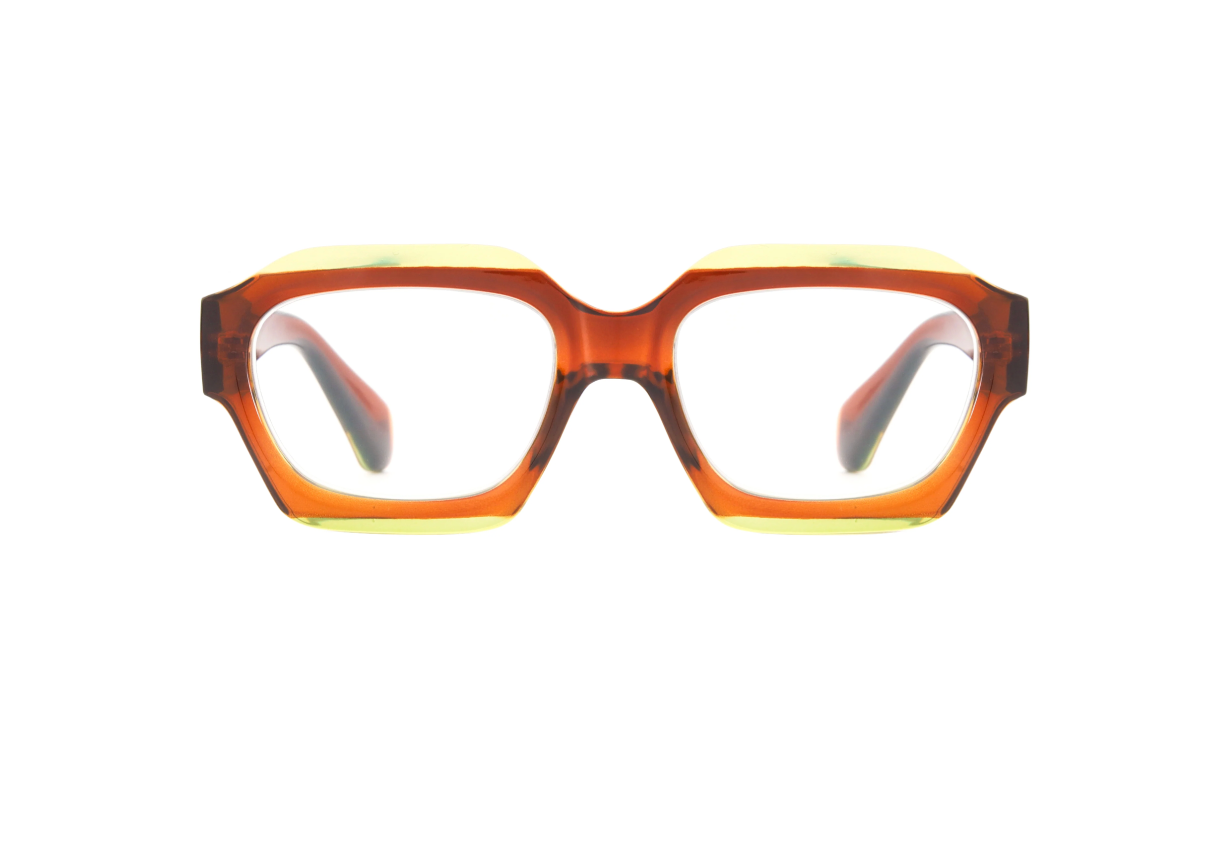 Grace Reading Glasses - Brown and Green