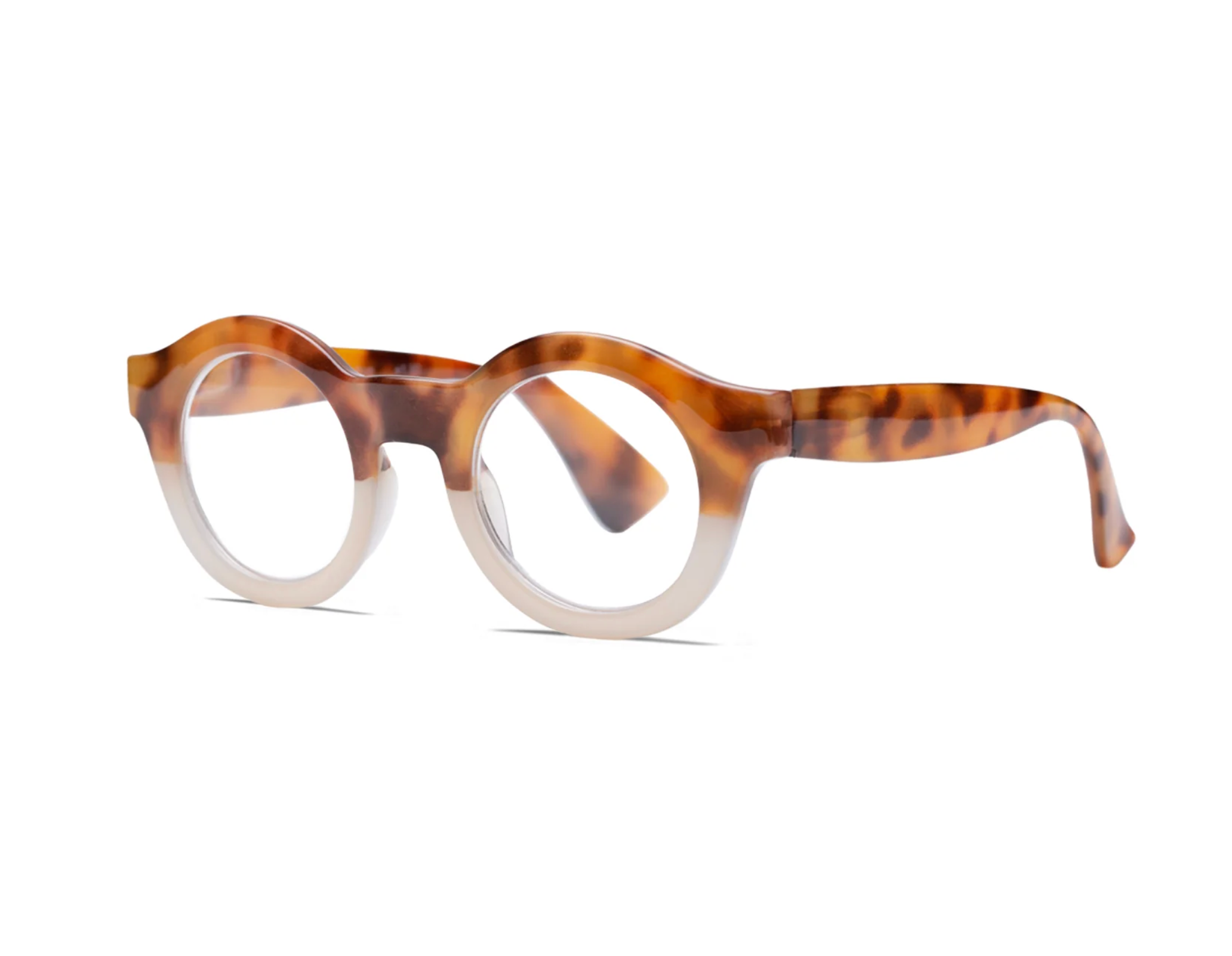 Taylor Reading Glasses - Amber Tortoise / Ivory