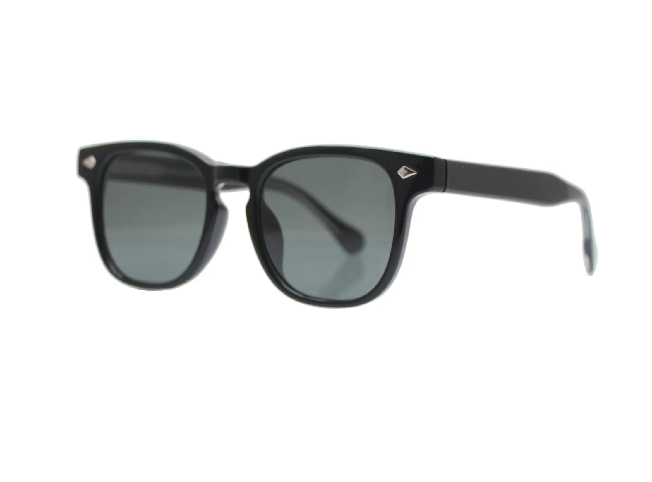 Ian Sunglasses - Black with Smokey Lens