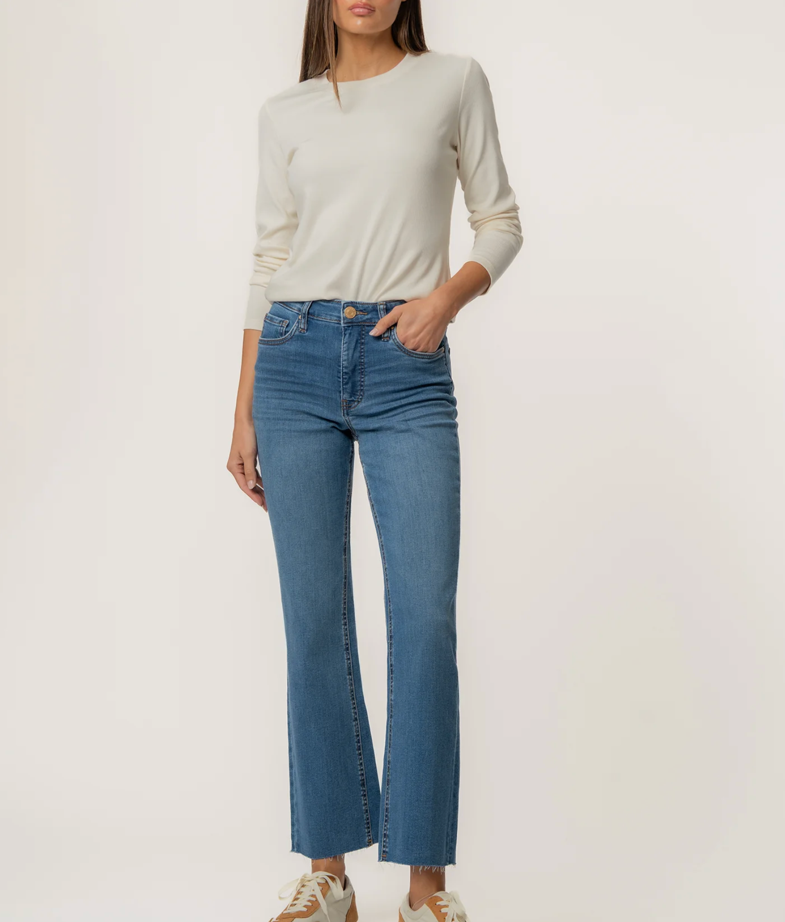 Kelsey High Rise Ankle Flare - Medium Base