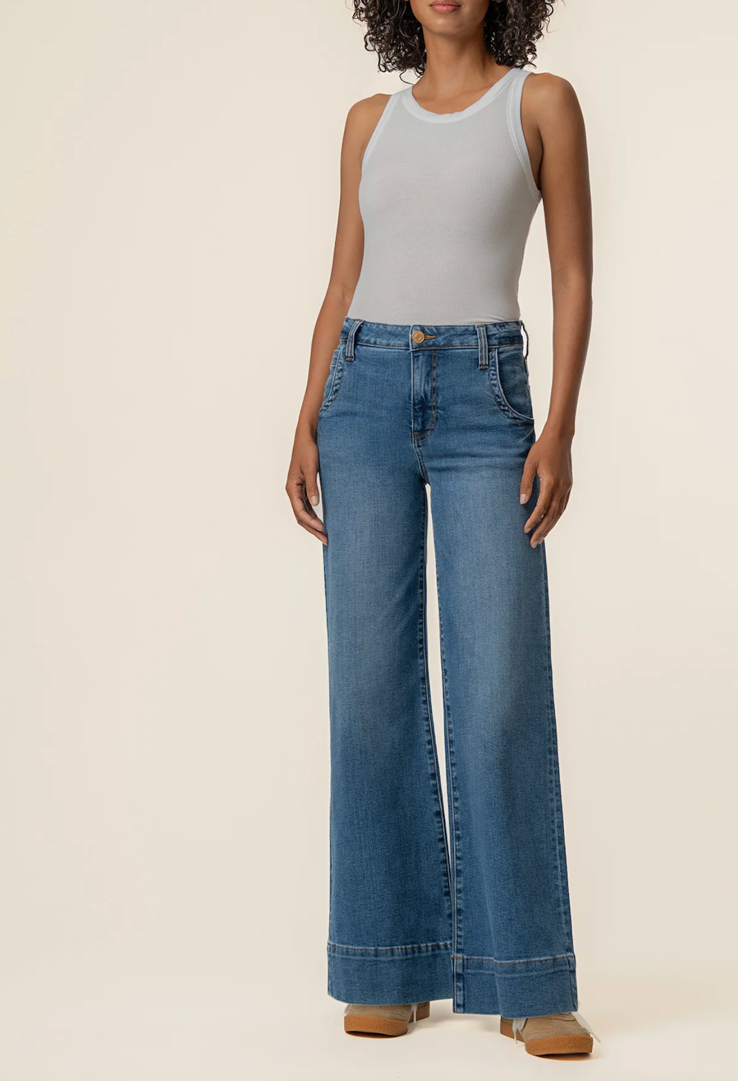 Maya High Rise Wide Leg - Journey Wash