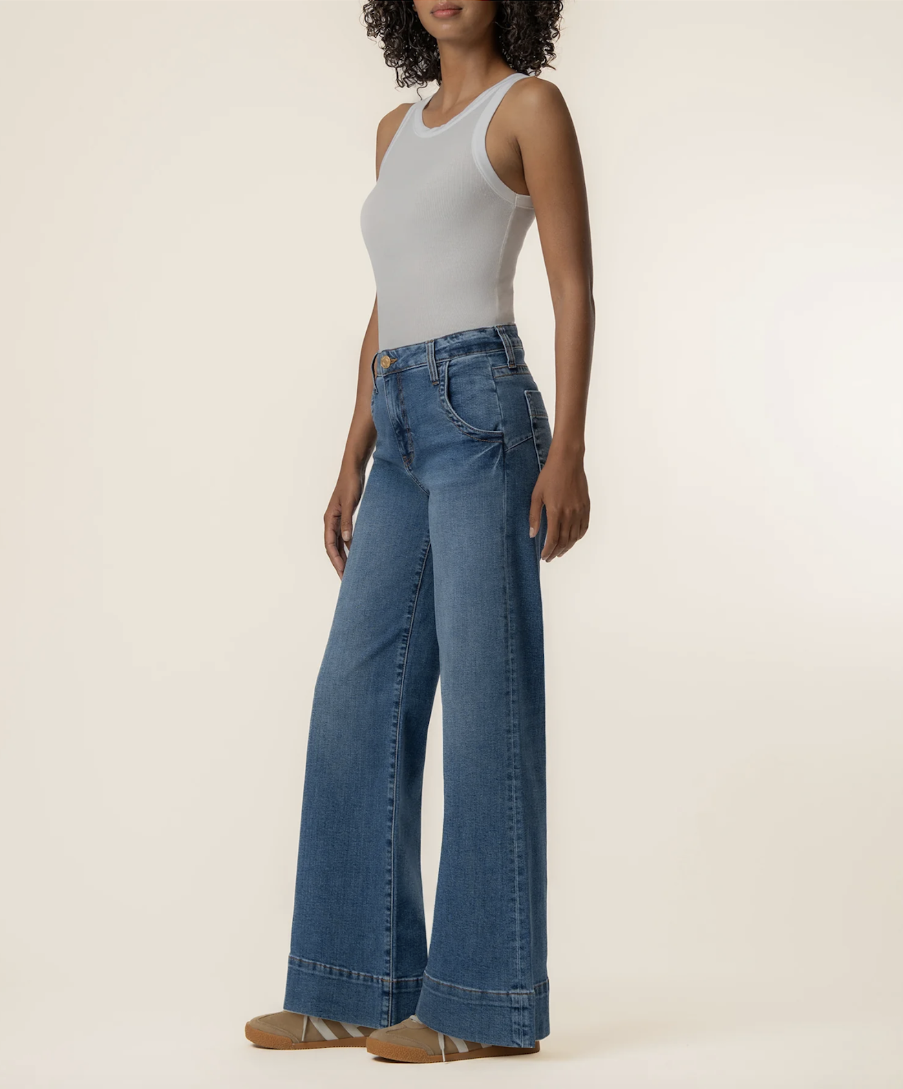 Maya High Rise Wide Leg - Journey Wash
