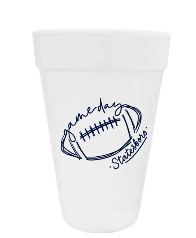 Football Game Day Cups - Statesboro