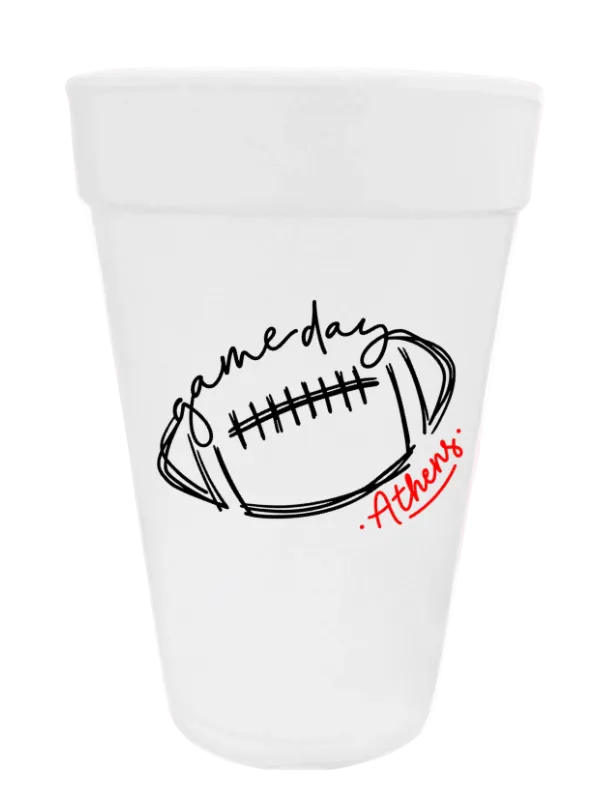 Football Game Day Cups - Athens