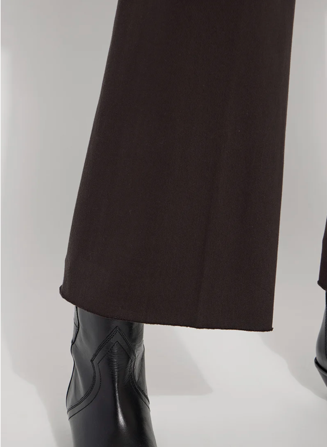 Erin Hi Waist Wide Leg Denim - Double Espresso
