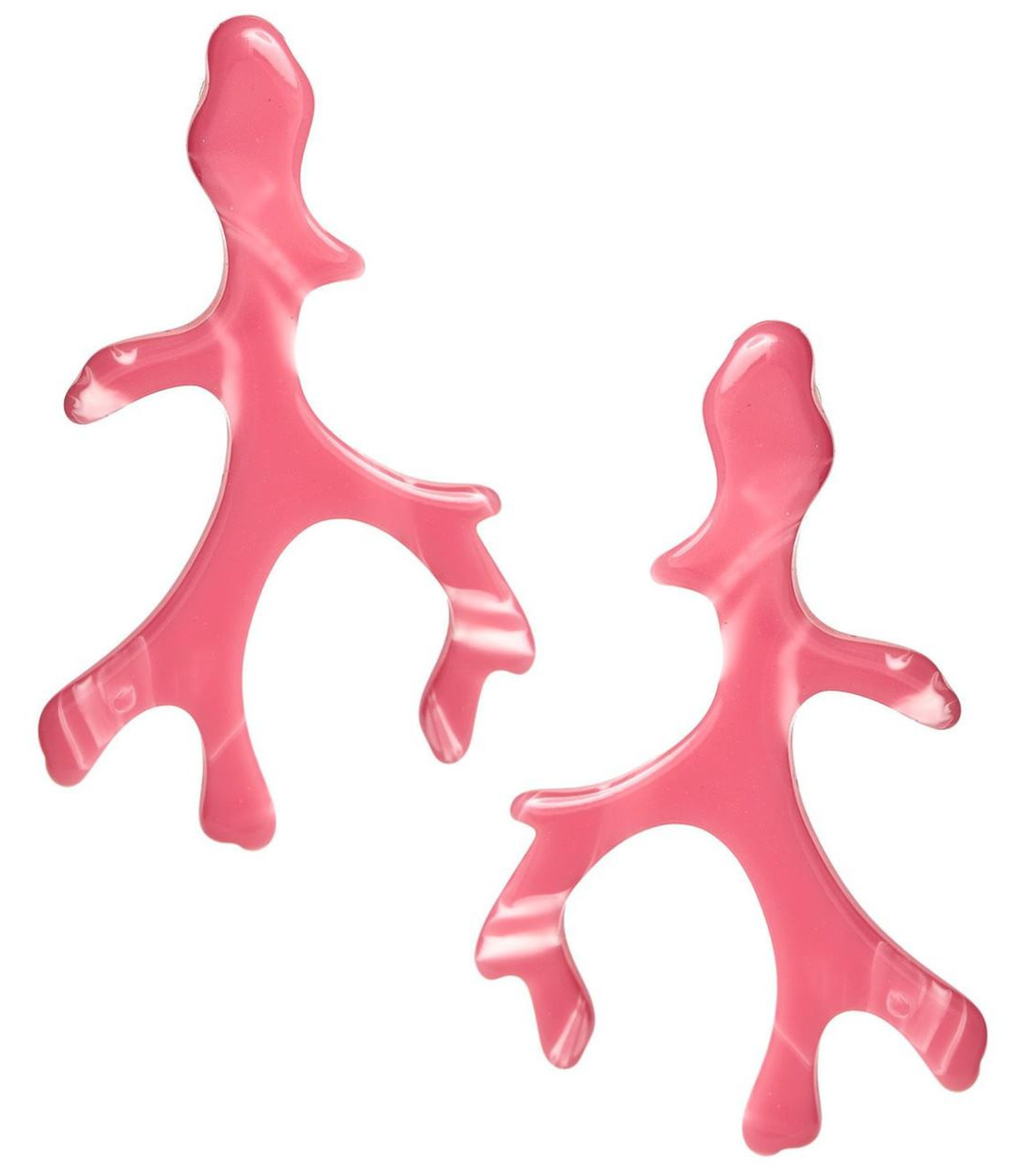 Small Acrylic Coral Earrings - Three Colors