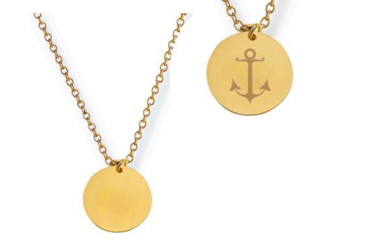 Engravable XL Round Necklace