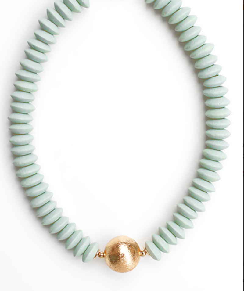 Wooden Bead Choker - Three Colors