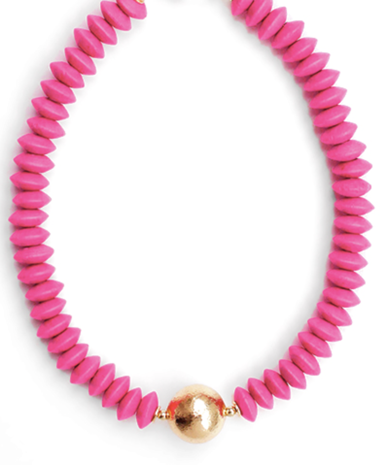 Wooden Bead Choker - Three Colors