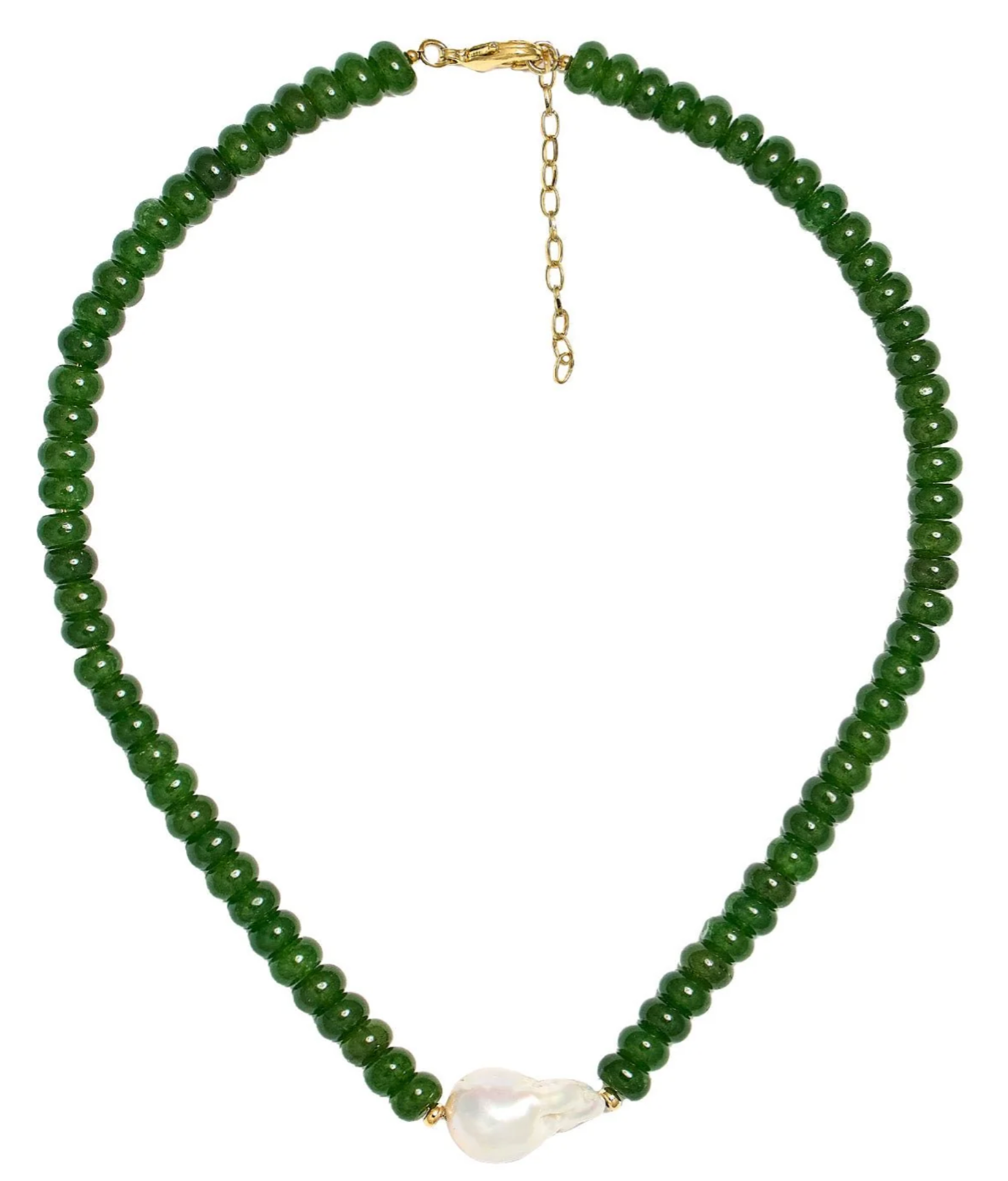 Suzie Quartz Beaded Necklace with Freshwater Pear - Seven Colors