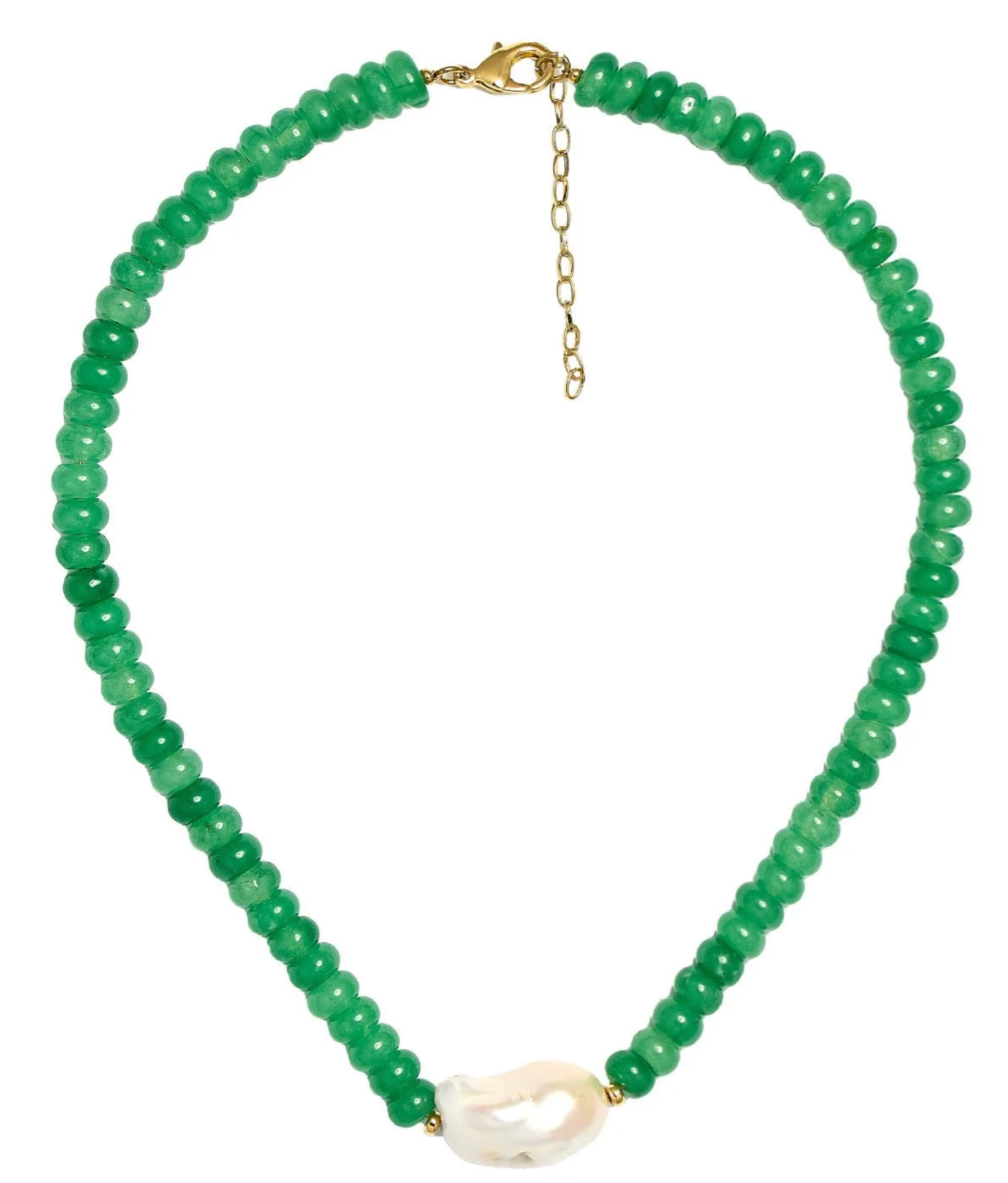 Suzie Quartz Beaded Necklace with Freshwater Pear - Seven Colors