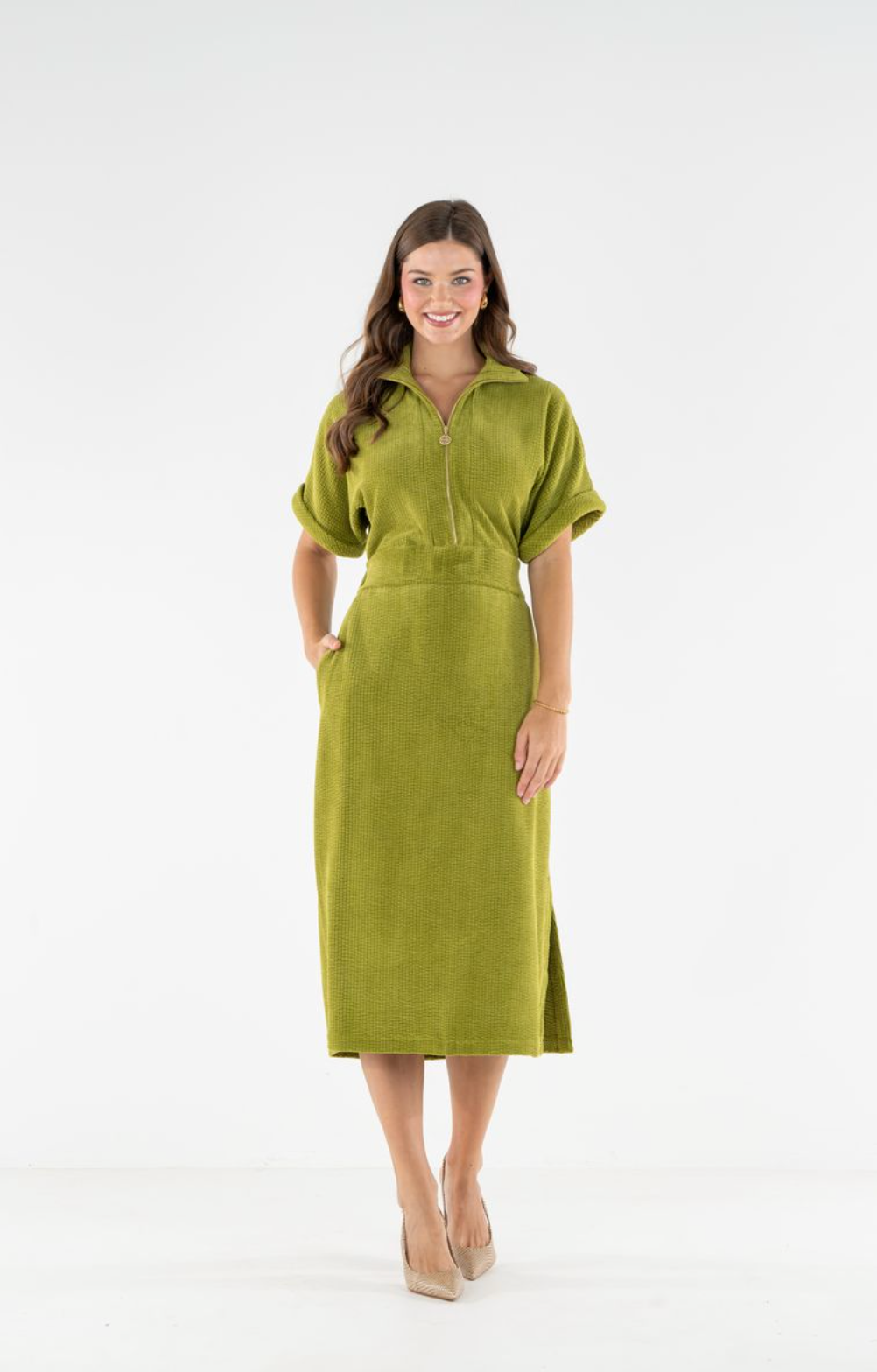 Sarah Dress - Cardamom