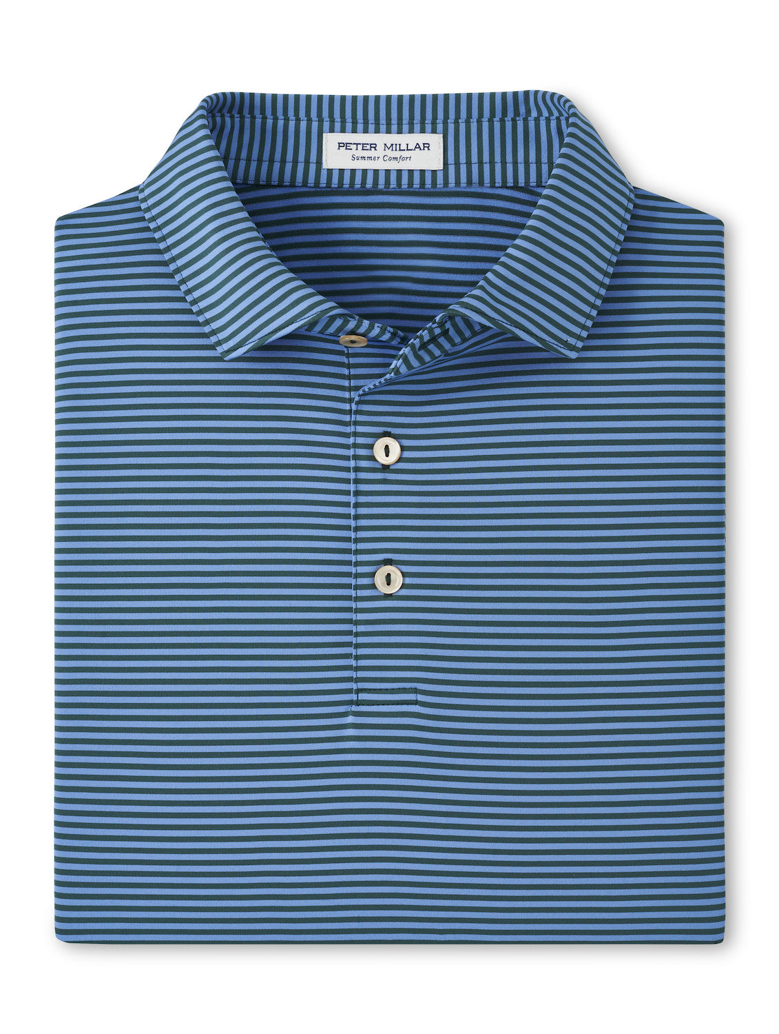 Hales Performance Jersey Polo by Peter Millar - Nordic Pine