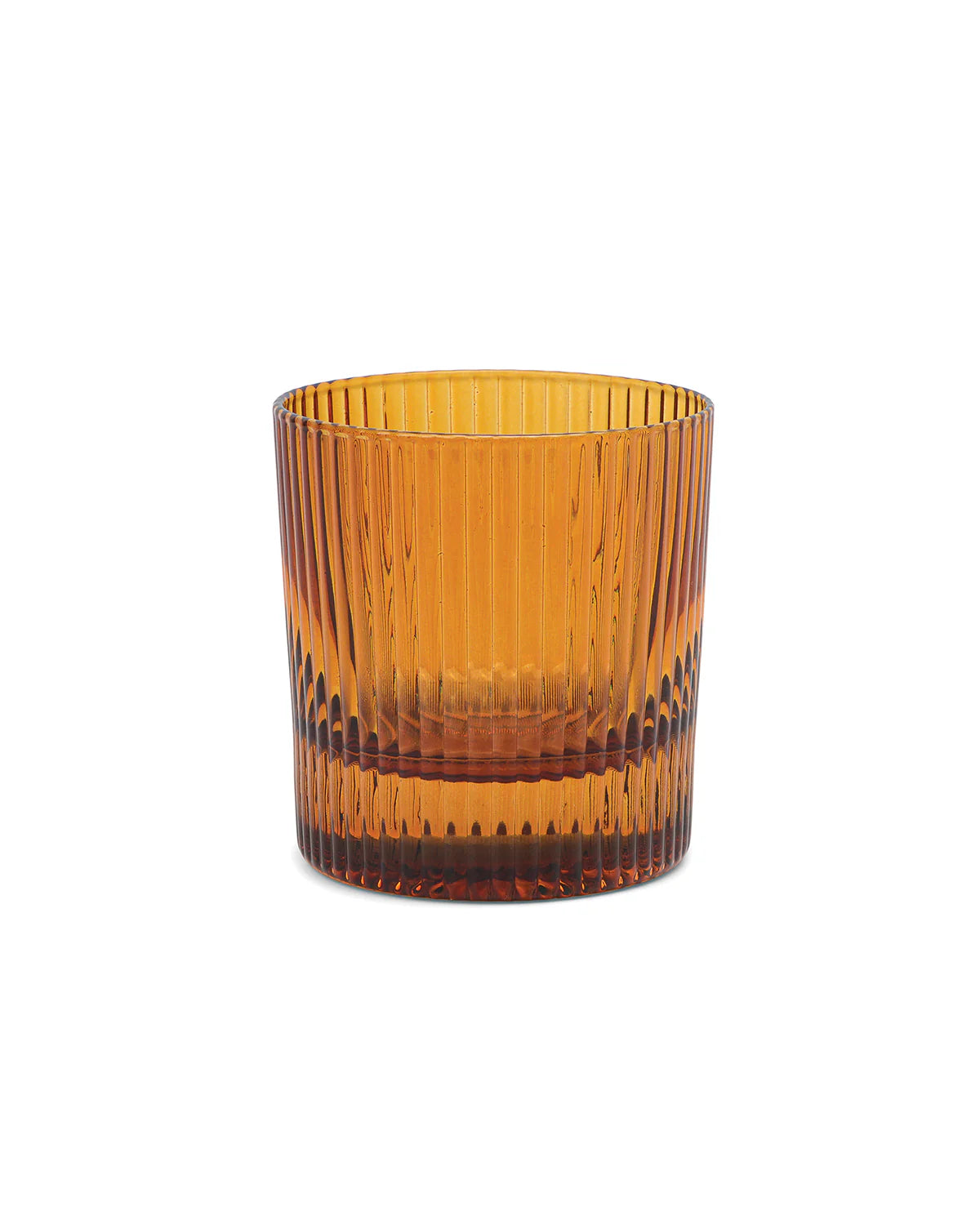 The Scout Lowball Glass- Amber Set of Two