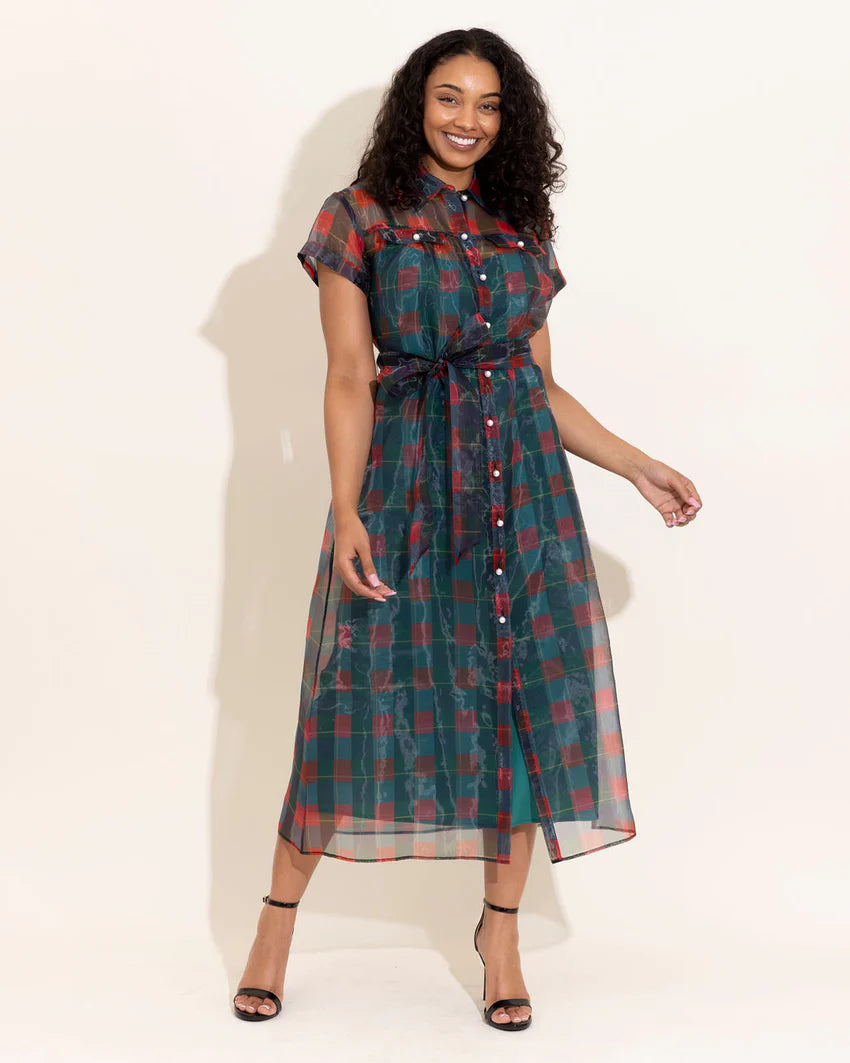 Rachel Dress- Holiday Plaid