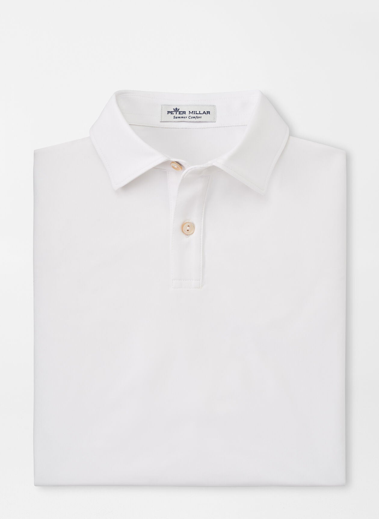 Solid Youth Performance Jersey Polo - White