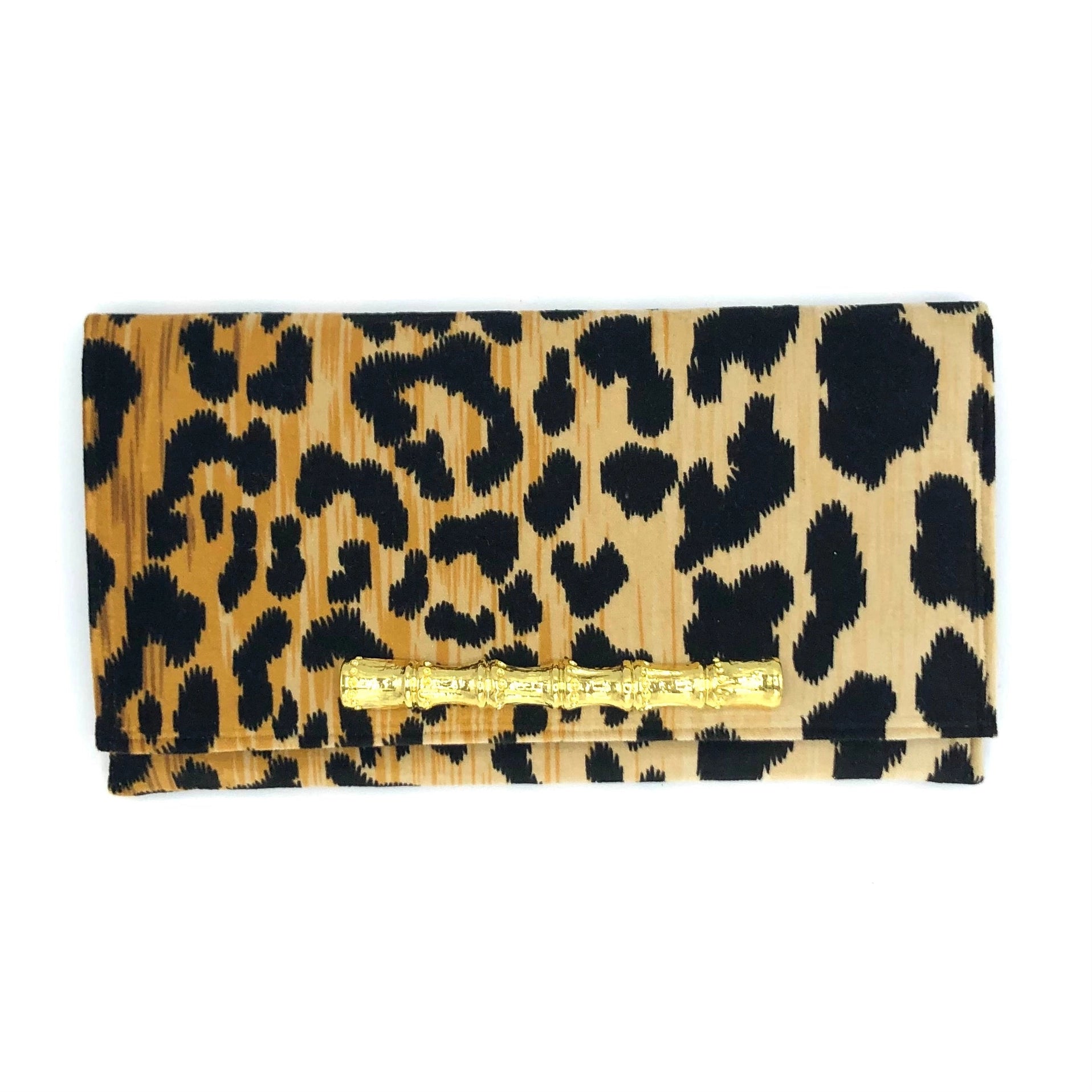 Leopard Velvet Ashley Clutch
