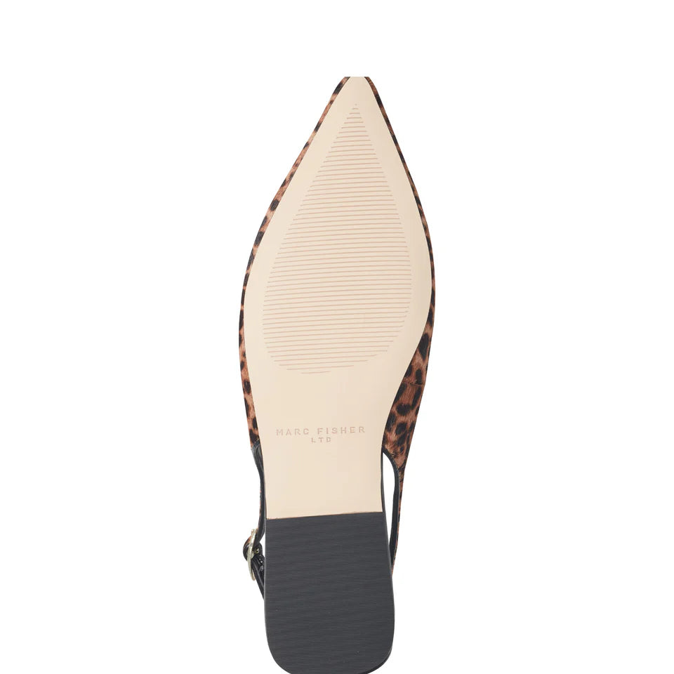Gabra Slingback Flat - Leopard Print