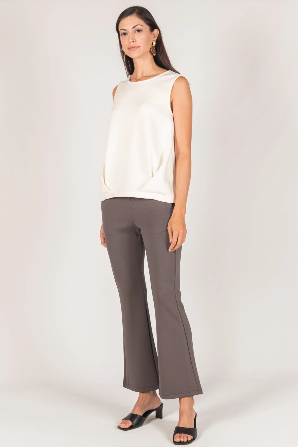 Butter Modal Fitted Flare Pants- Two Colors