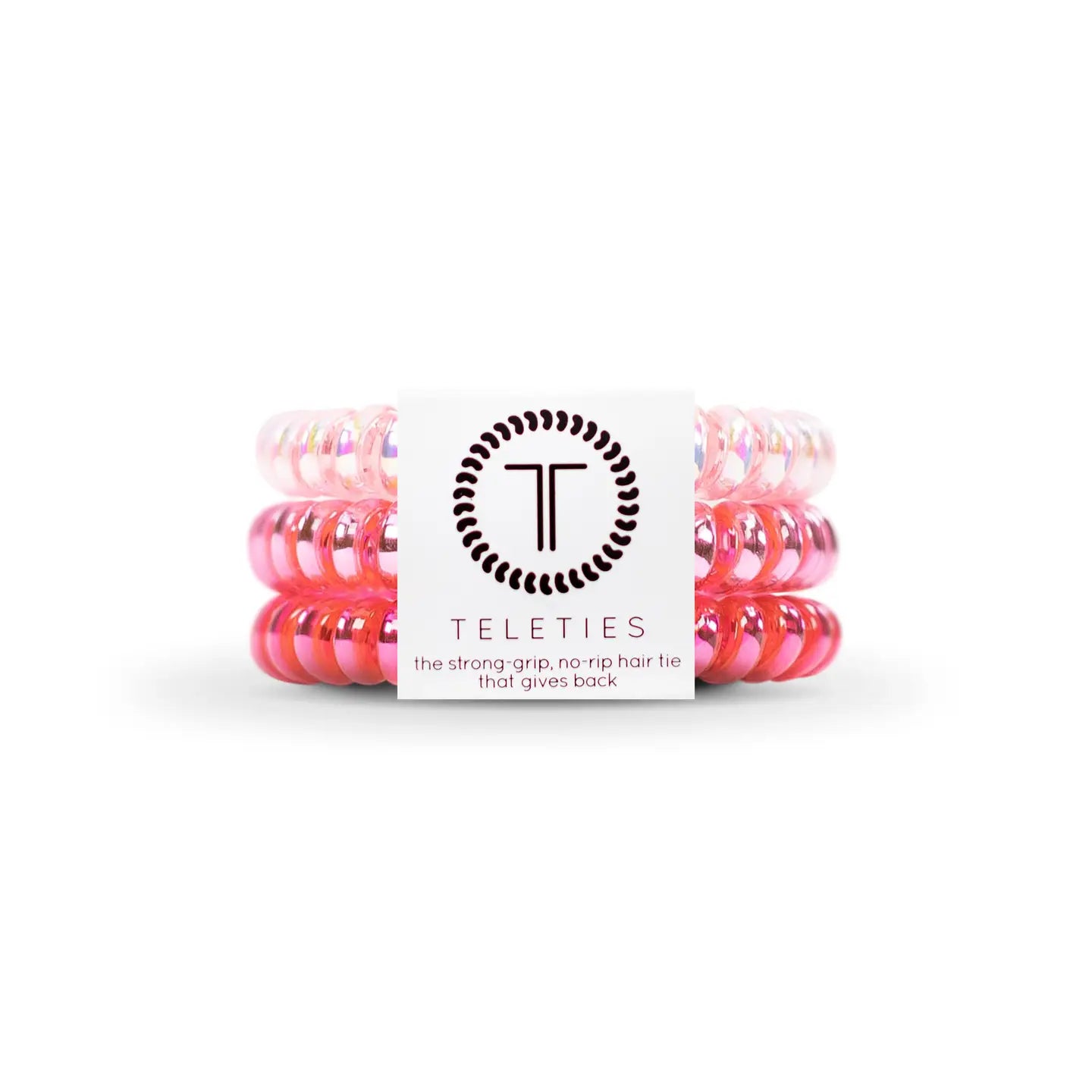 Think Pink Hair Spirals - Small