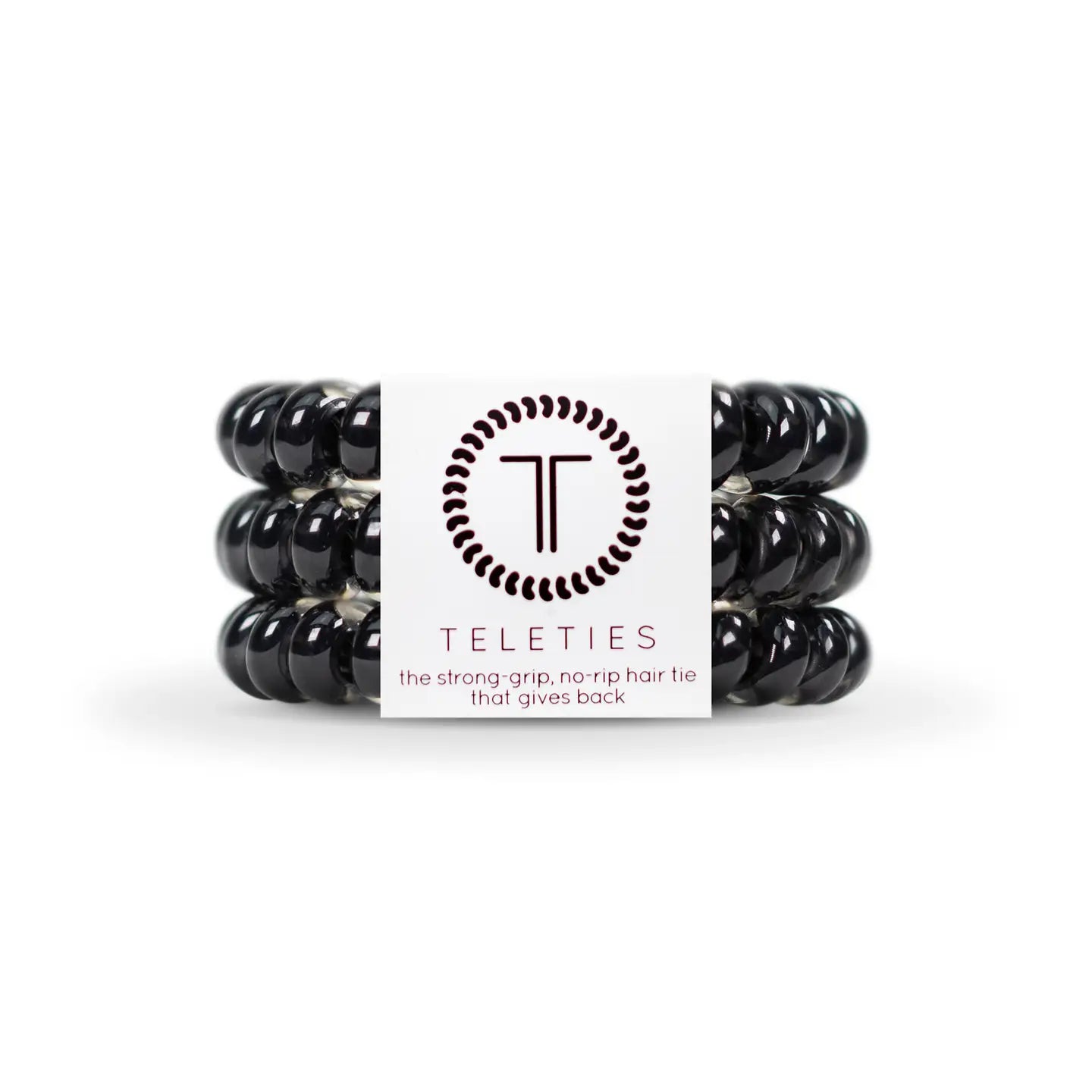 Jet Black Hair Spirals - Large