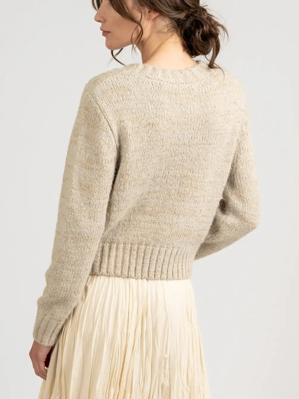 Snazzy Sequined Knit Sweater
