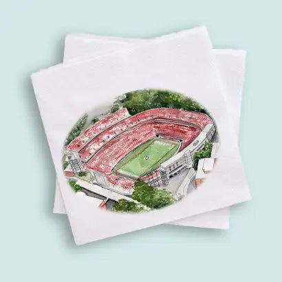 Sanford Stadium Watercolor Napkins