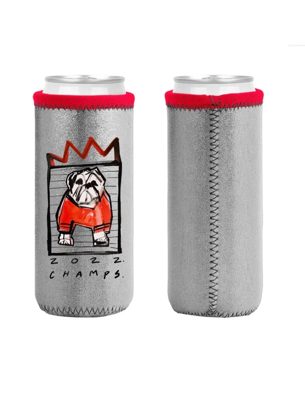 Crowned Champs Slim Can Coozie