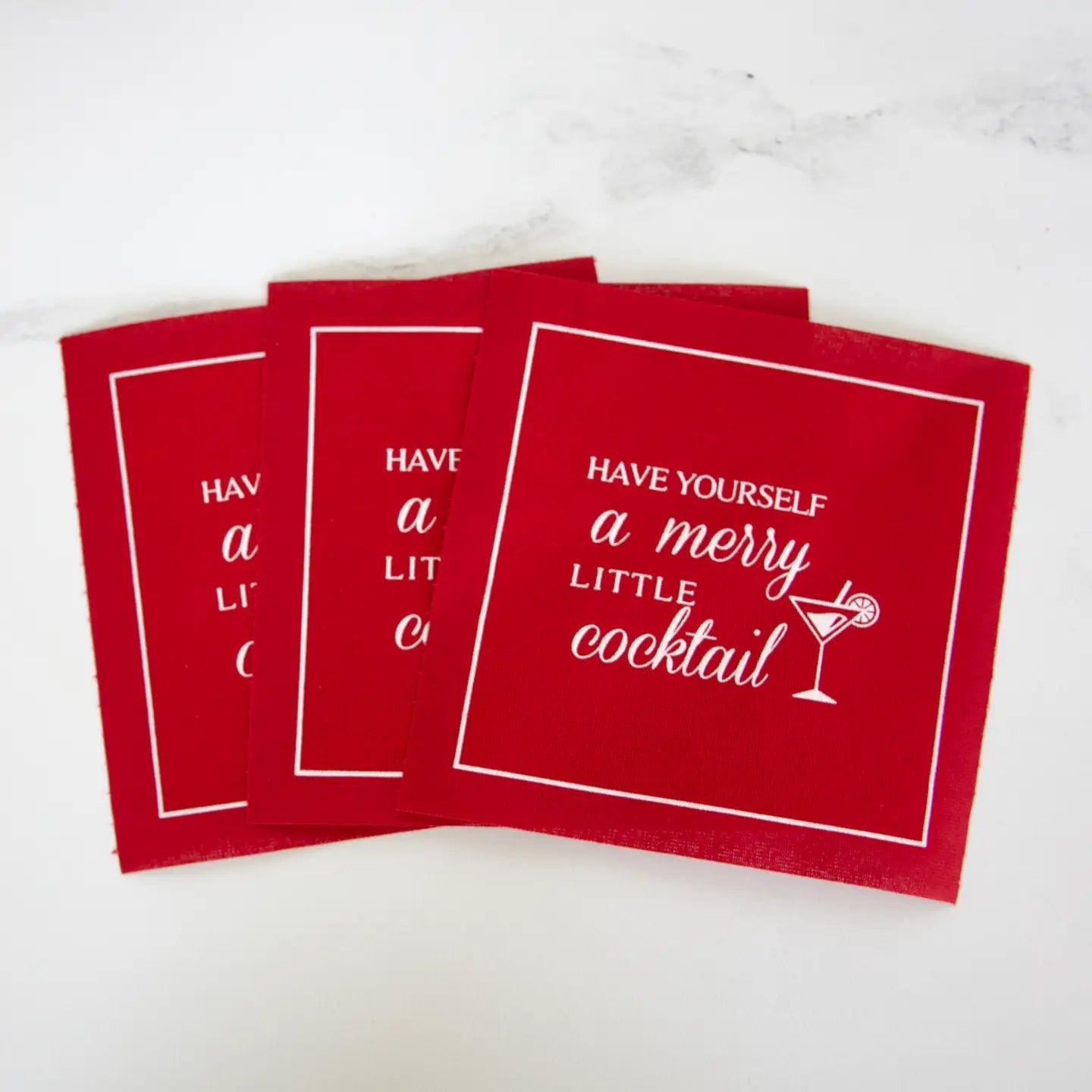 Have Yourself A Merry Little Cocktail - Cocktail Napkin Roll