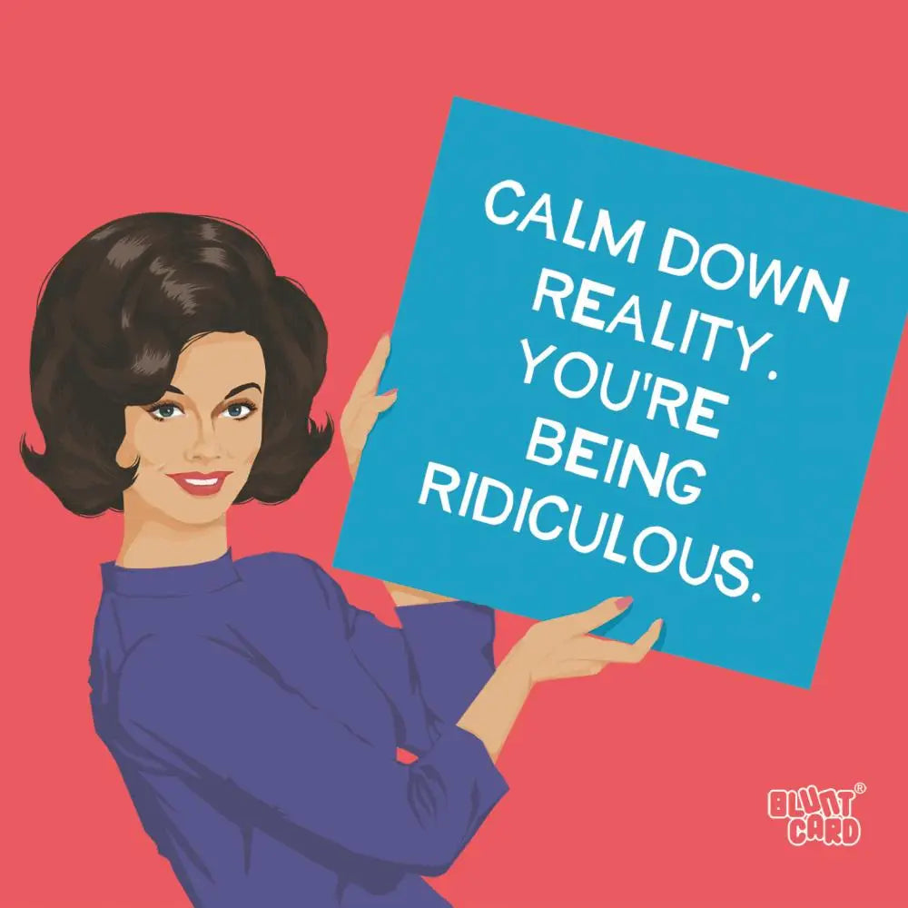 Cocktail Napkin- Calm Down Reality