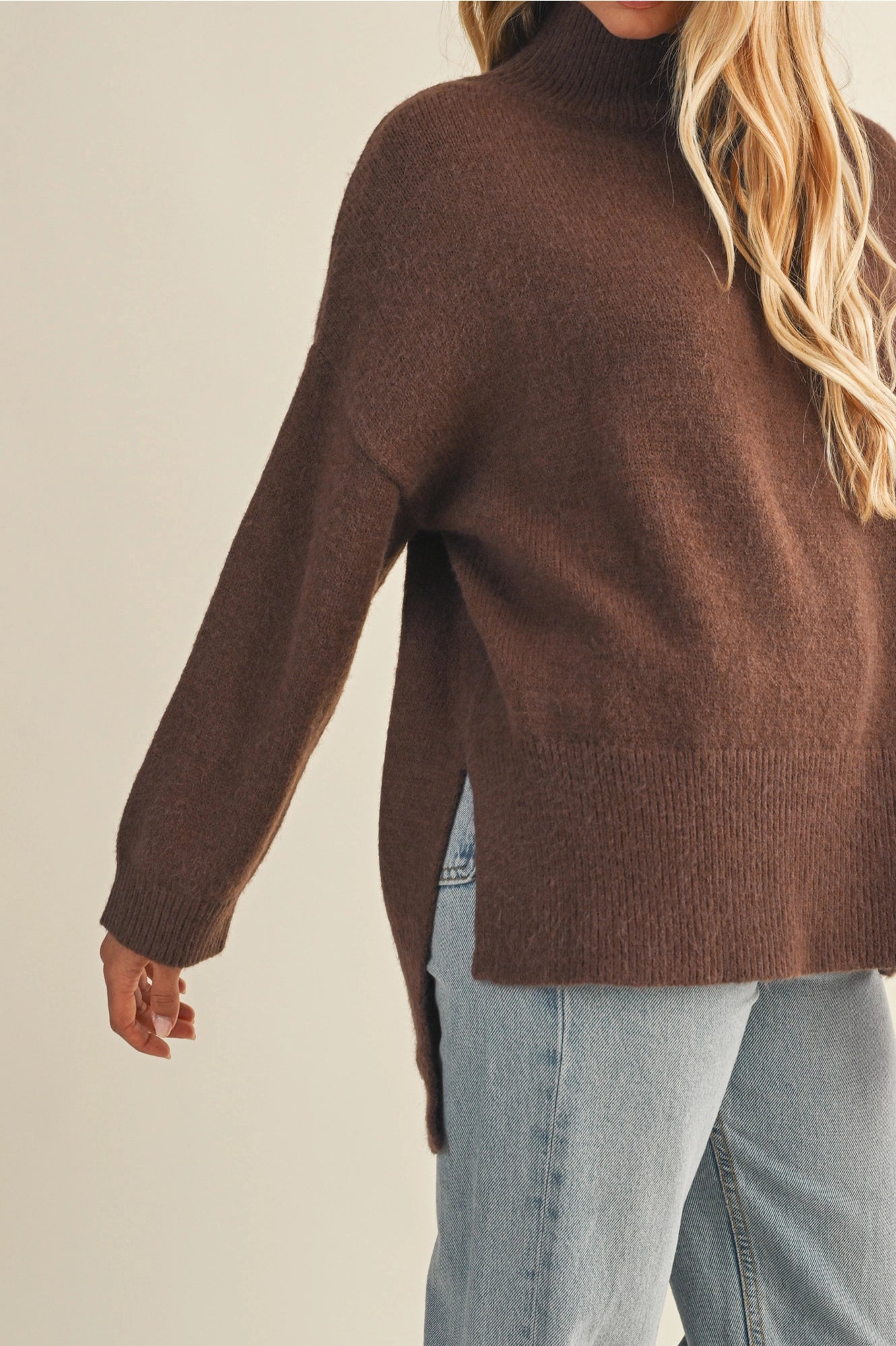 The Martin Mock Neck Sweater Top - Two Colors