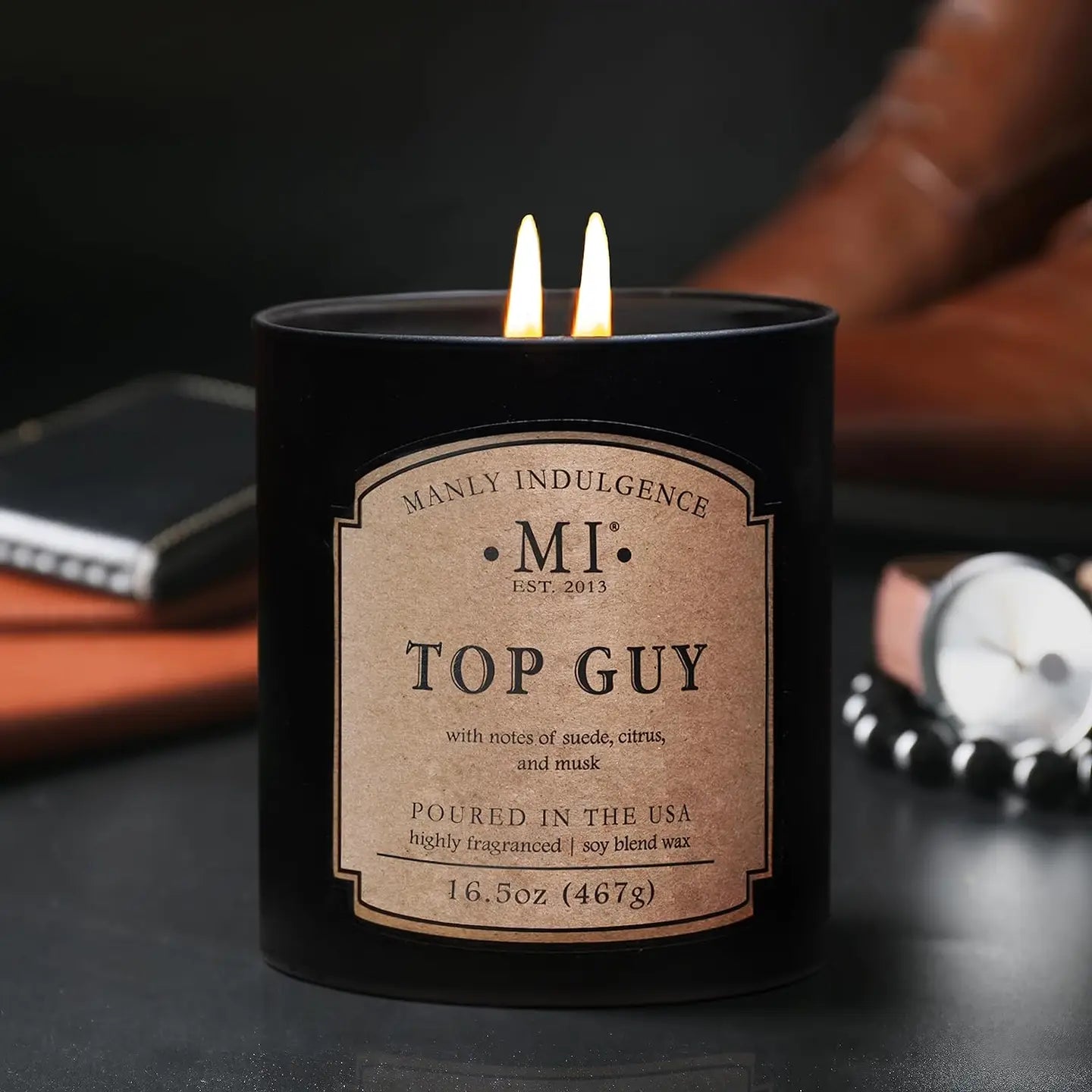 Manly Indulgence Classic Candle- Top Guy