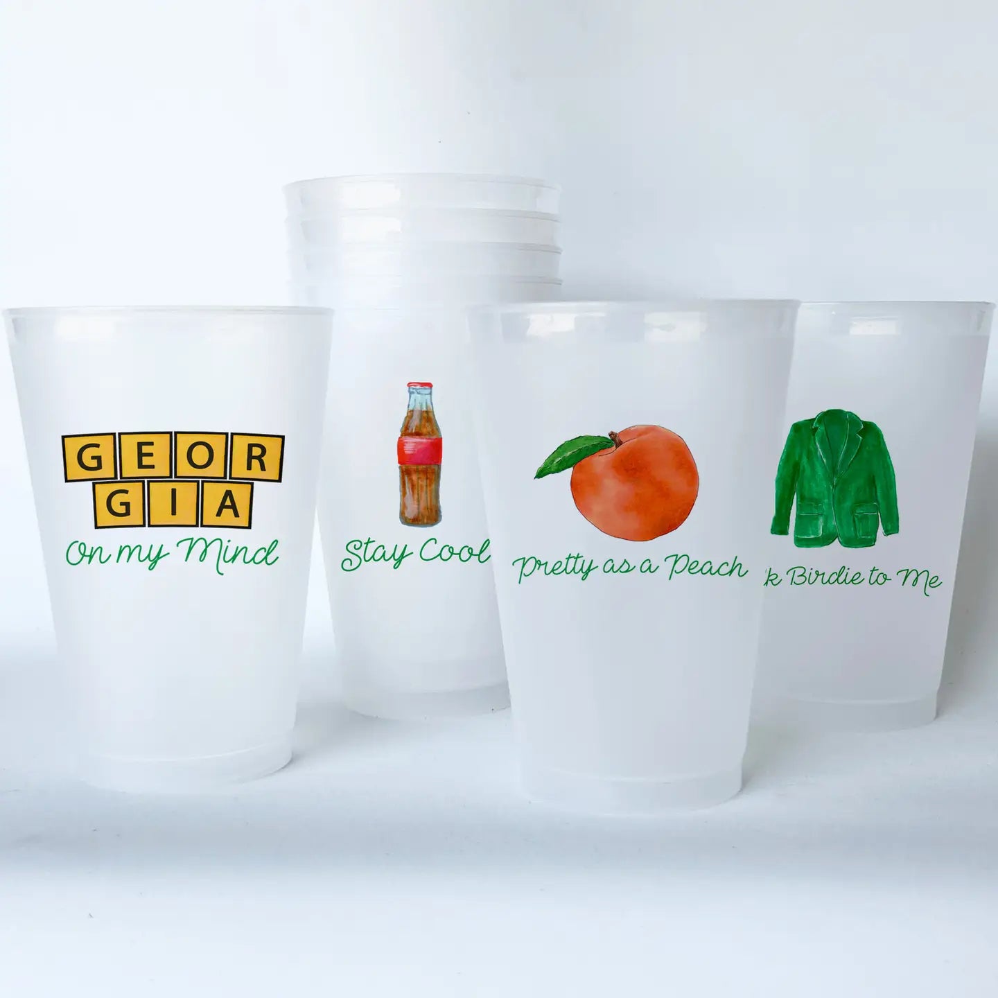 Shatterproof Cups- Georgia Theme 20 oz