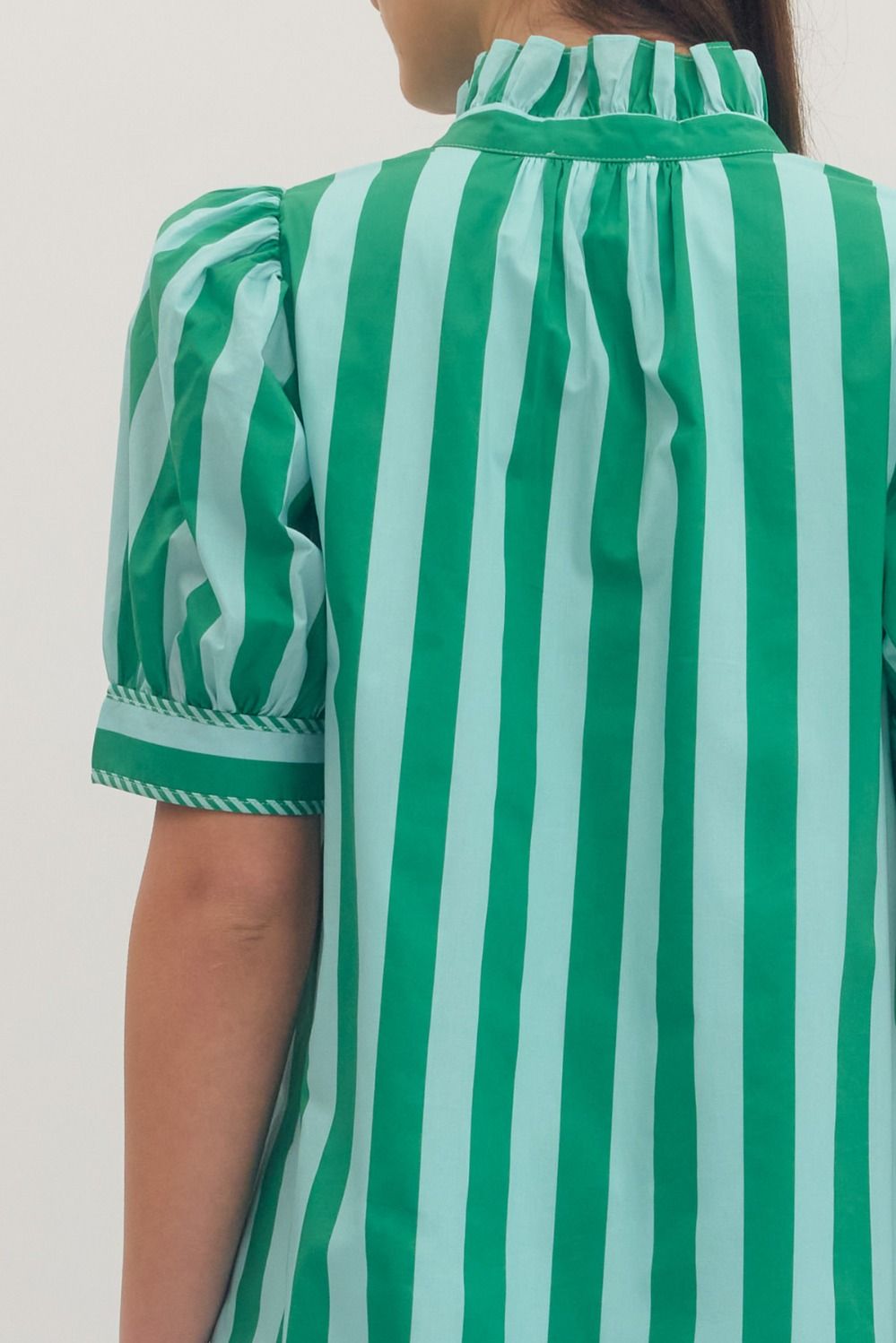 The Striped Dress- Green