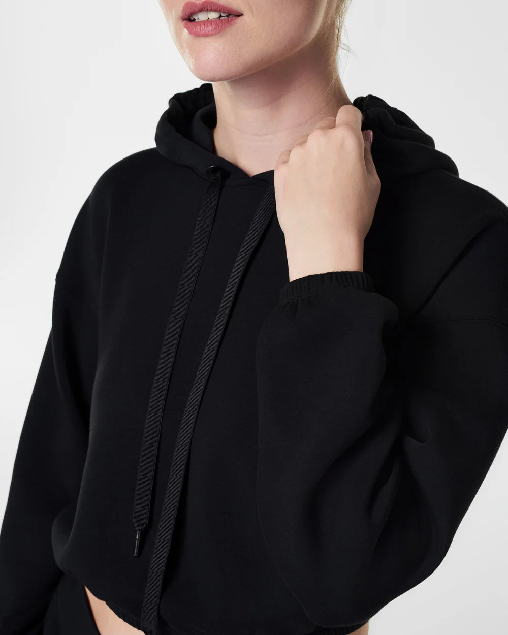 AirEssentials Cinched Hoodie by Spanx - Black