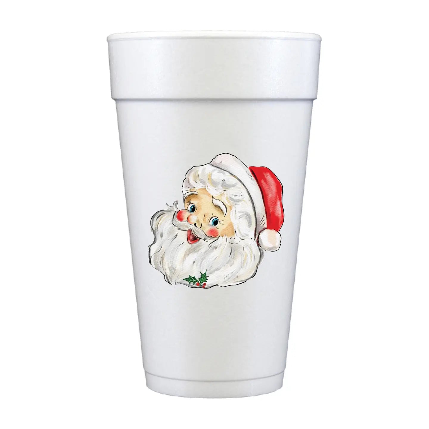 Jolly Santa Foam Cups- 20 oz