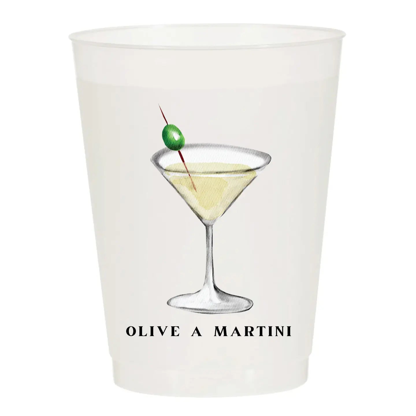 Olive A Martini Frosted Cups