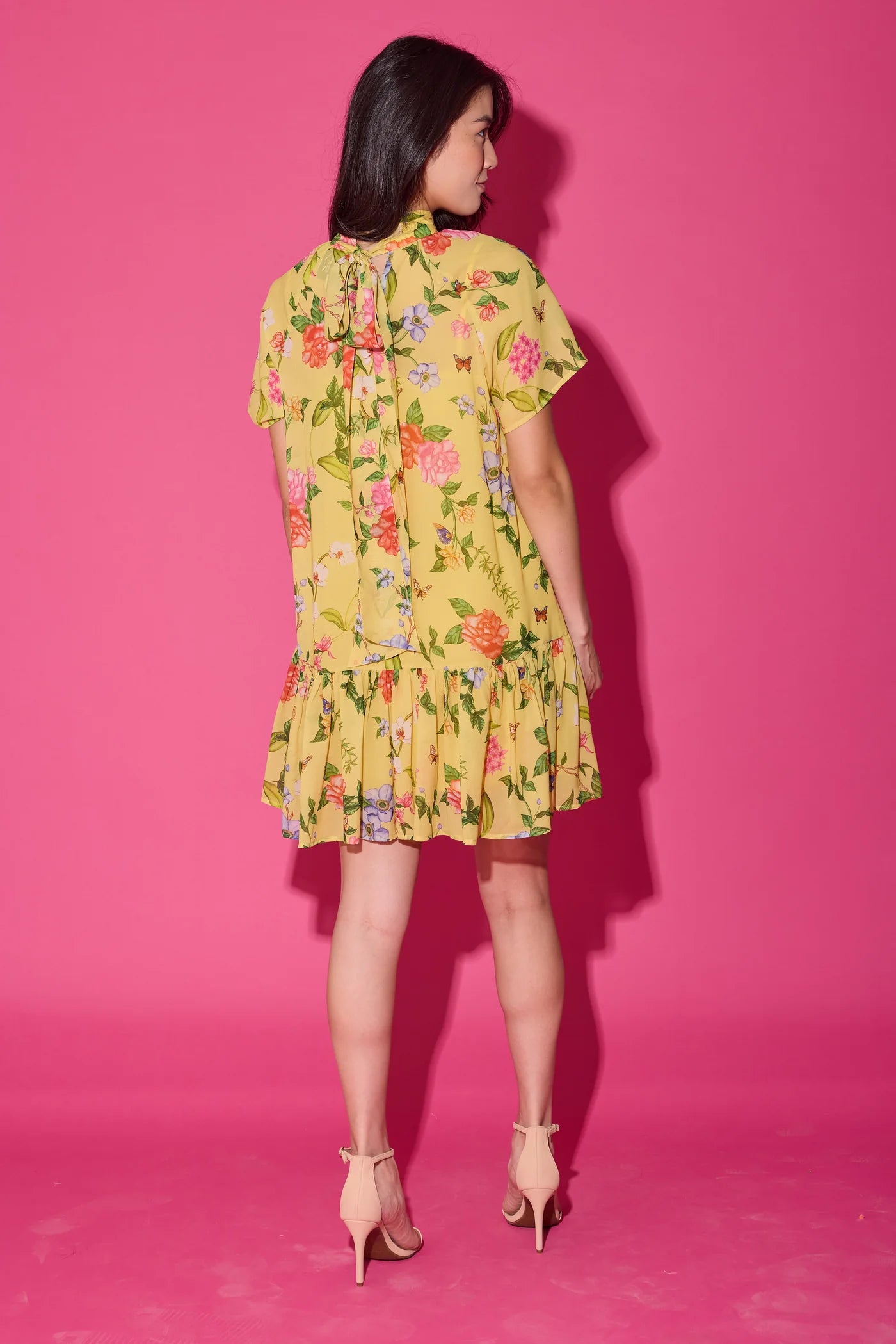 Willa Dress - Yellow Parterre