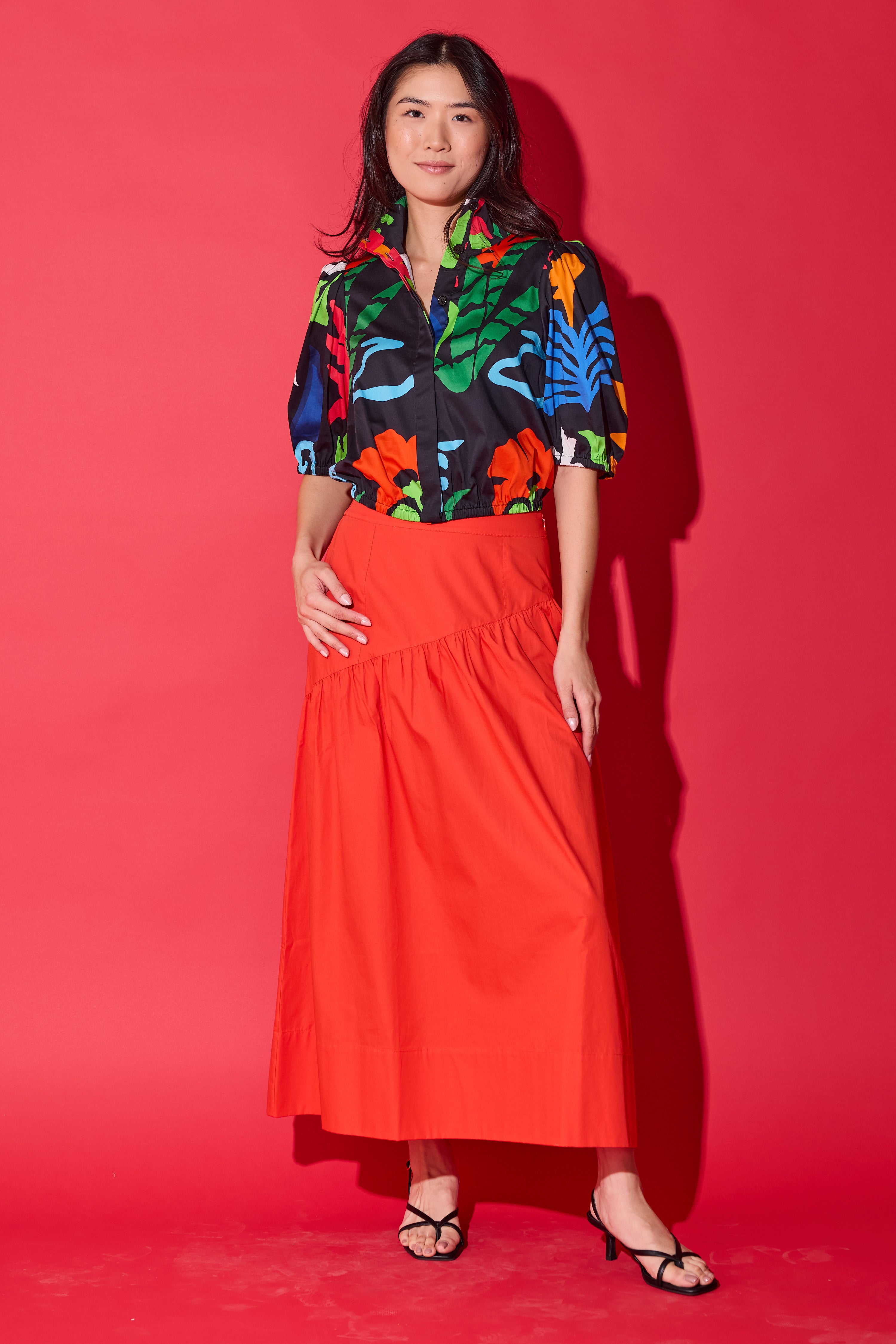Amber Top - Black Majorelle