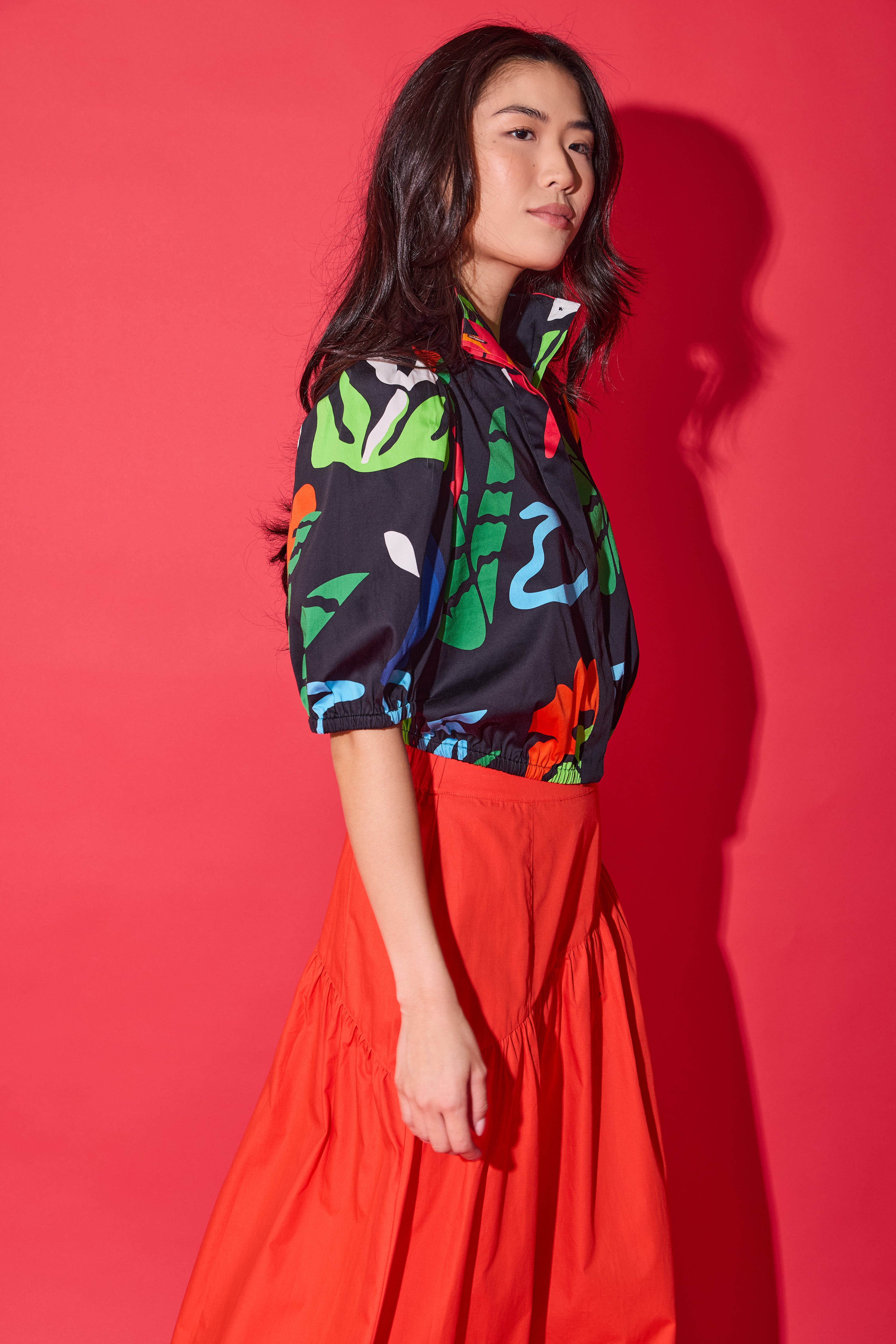 Amber Top - Black Majorelle